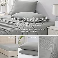 Vista 7 de SouthshoreFine Linens, juego de ropa de cama con bolsillo profundo