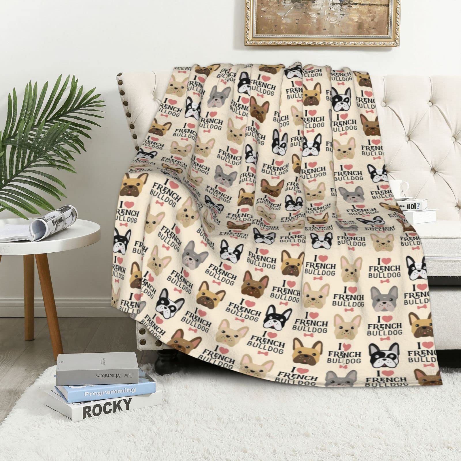 Couverture en flanelle pour chien accessoire cocooning pour les soirées sur le canape