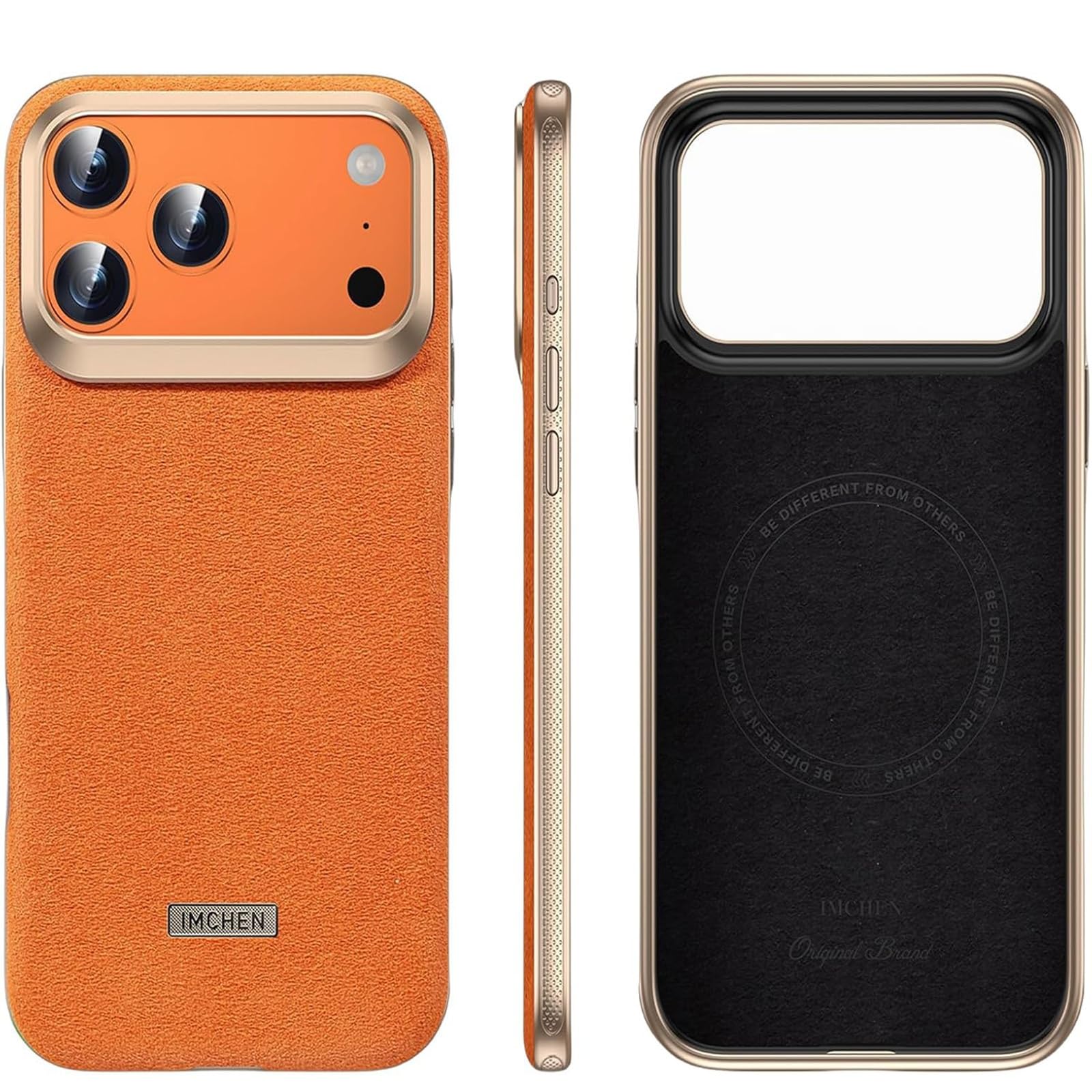 Coque en cuir suédé style italien pour iPhone 17 Pro Max premium - 8