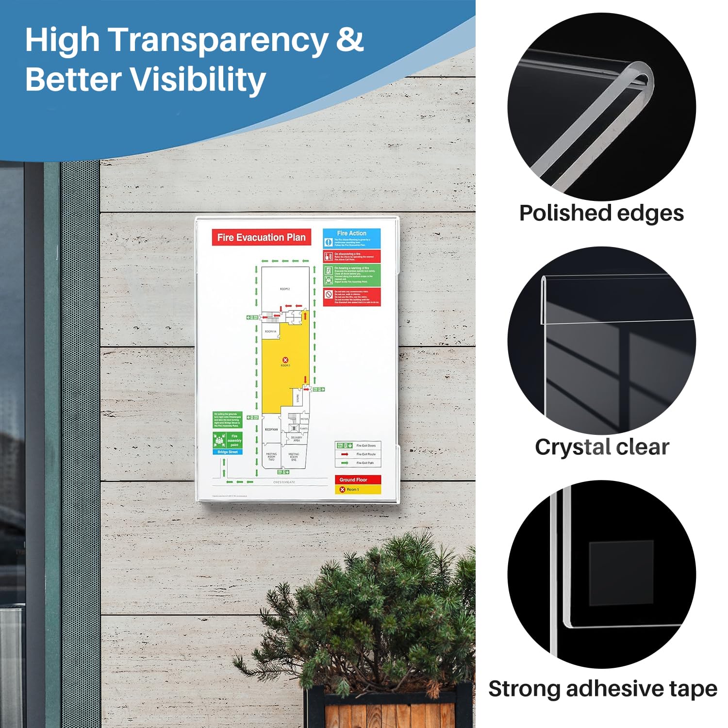 Kurtzy Cornici Adesive Da Parete A5 (12pz) Cornici A5 Universali