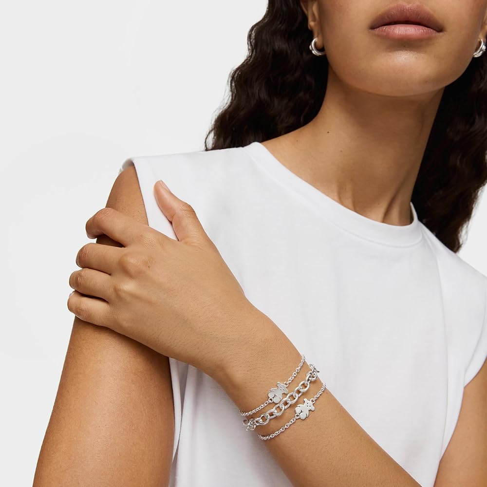 2021 Nuevo TOUS 925 Pulsera De Oso De Plata De Ley Para Mujer Pulsera Abierta Regalo