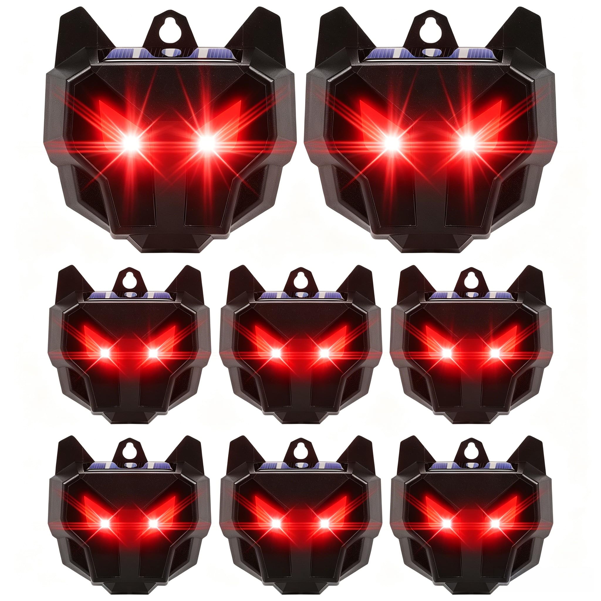 Lycxbfjia 8-Pack Predator Eyes Solar Repeller