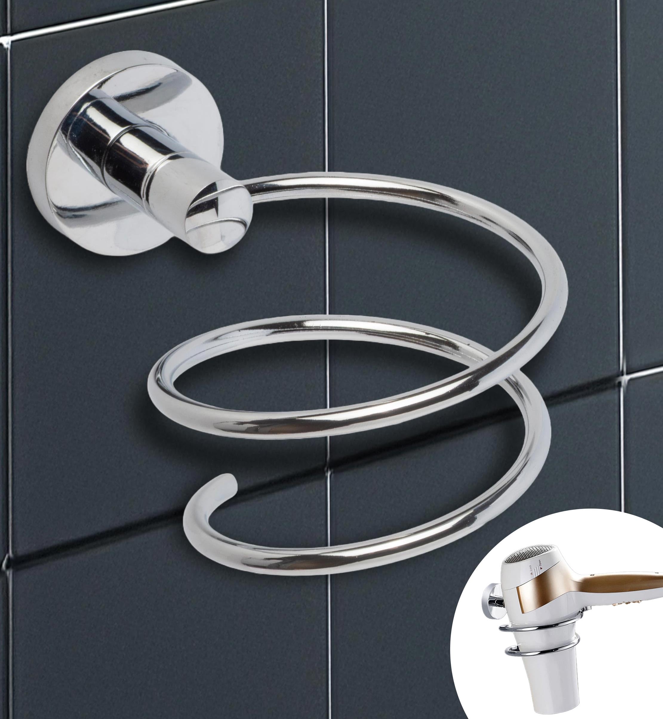 IPEA Uchwyt na dozownik naklejki ścienne - bez wiercenia - nowoczesny design - elegancki uchwyt na butelkę na mydło w płynie do przyklejania w łazience, pod prysznicem, kuchnią, domem