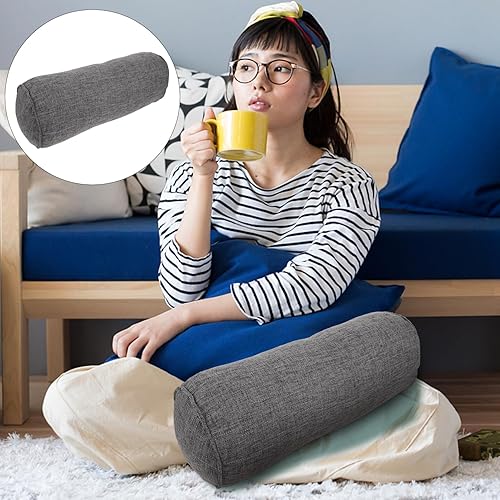 Miniatura 5 de Lurrose Rollo de escritorio piedra pómez para pies Cojín cervical Cruz Cuerpo Bolsa Columna Digital Calibre Redonda Viaje Pp Algodón Almohada Silla