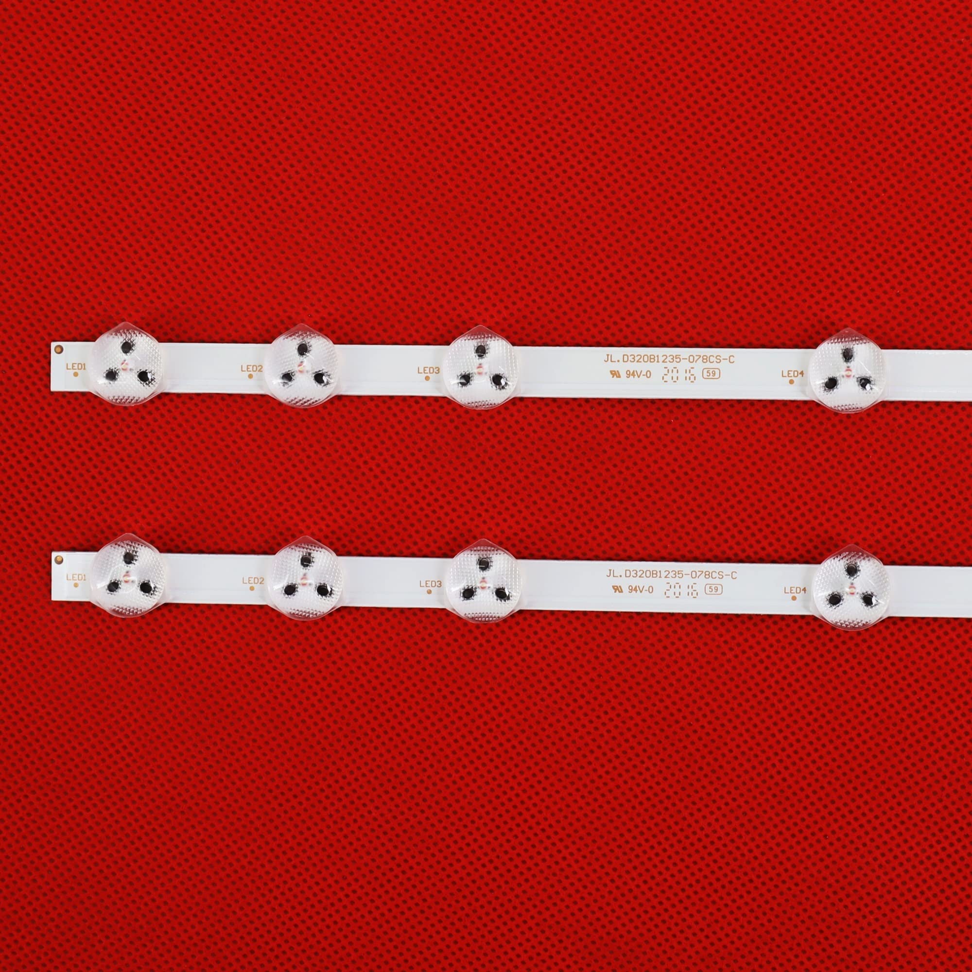 SENHE Lot de 2 bandes LED 11 LED 575 mm 32D1333DB pour TV LED 32" NDV REV0.0 VES315WNDB-01 VES315WNDL-N01 Convient pour VESTEL Convient pour LG INNOTEK