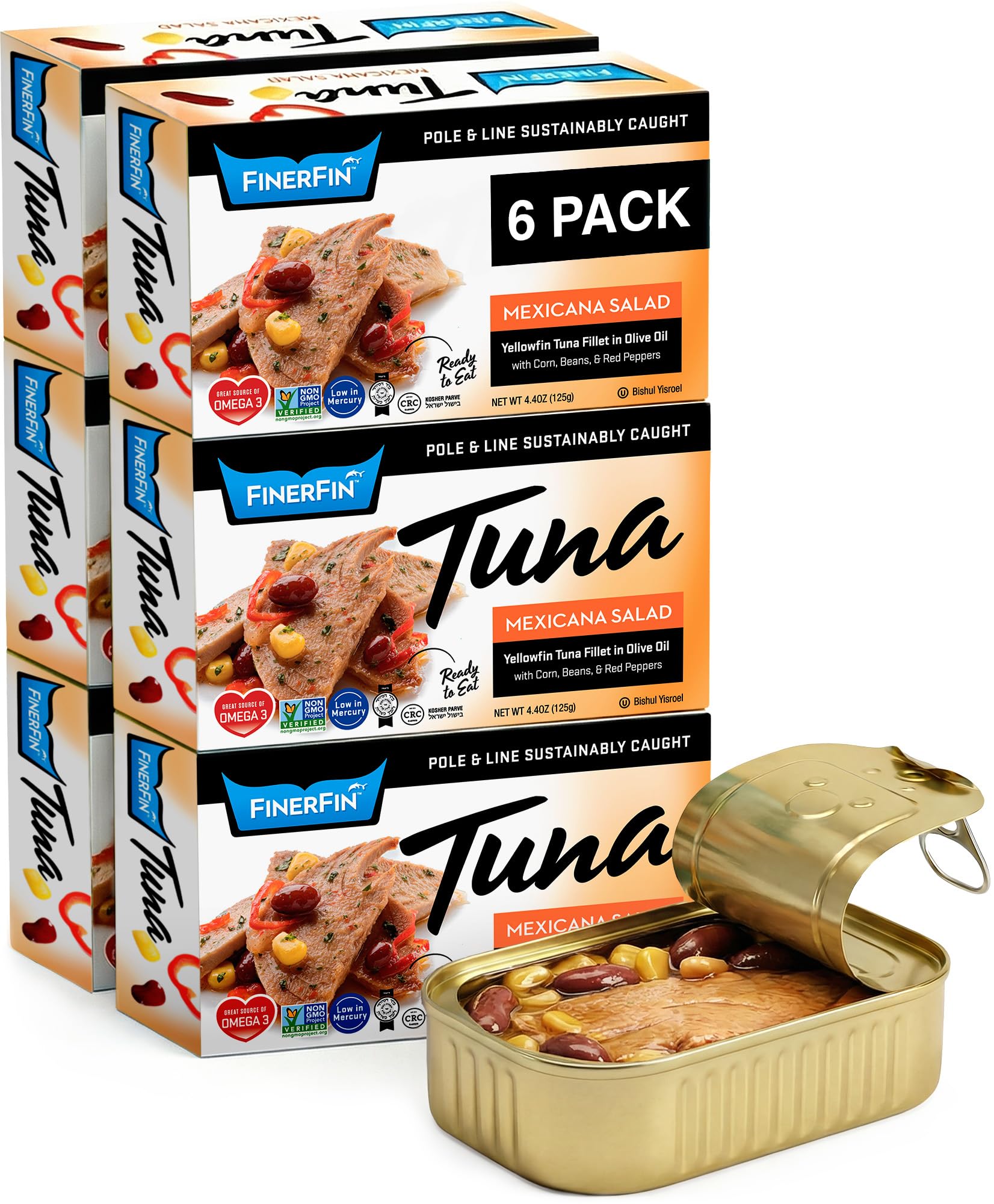 Amazon.com : FinerFin Yellowfin Tuna Fillets In Organic Olive Oil