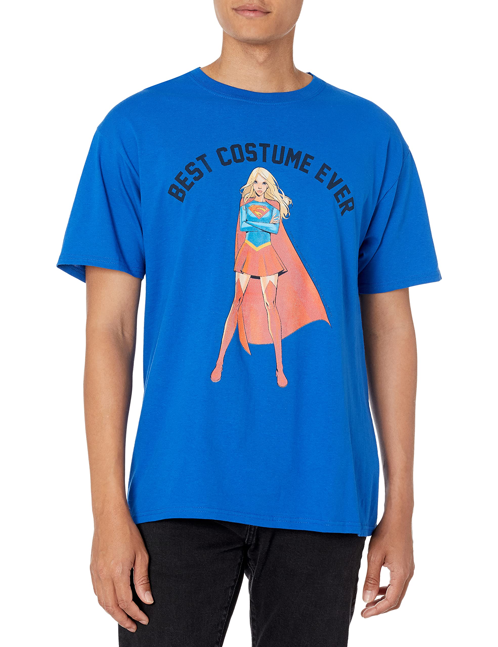 DC Comics Men's Best Supergirl Costume T-Shirt