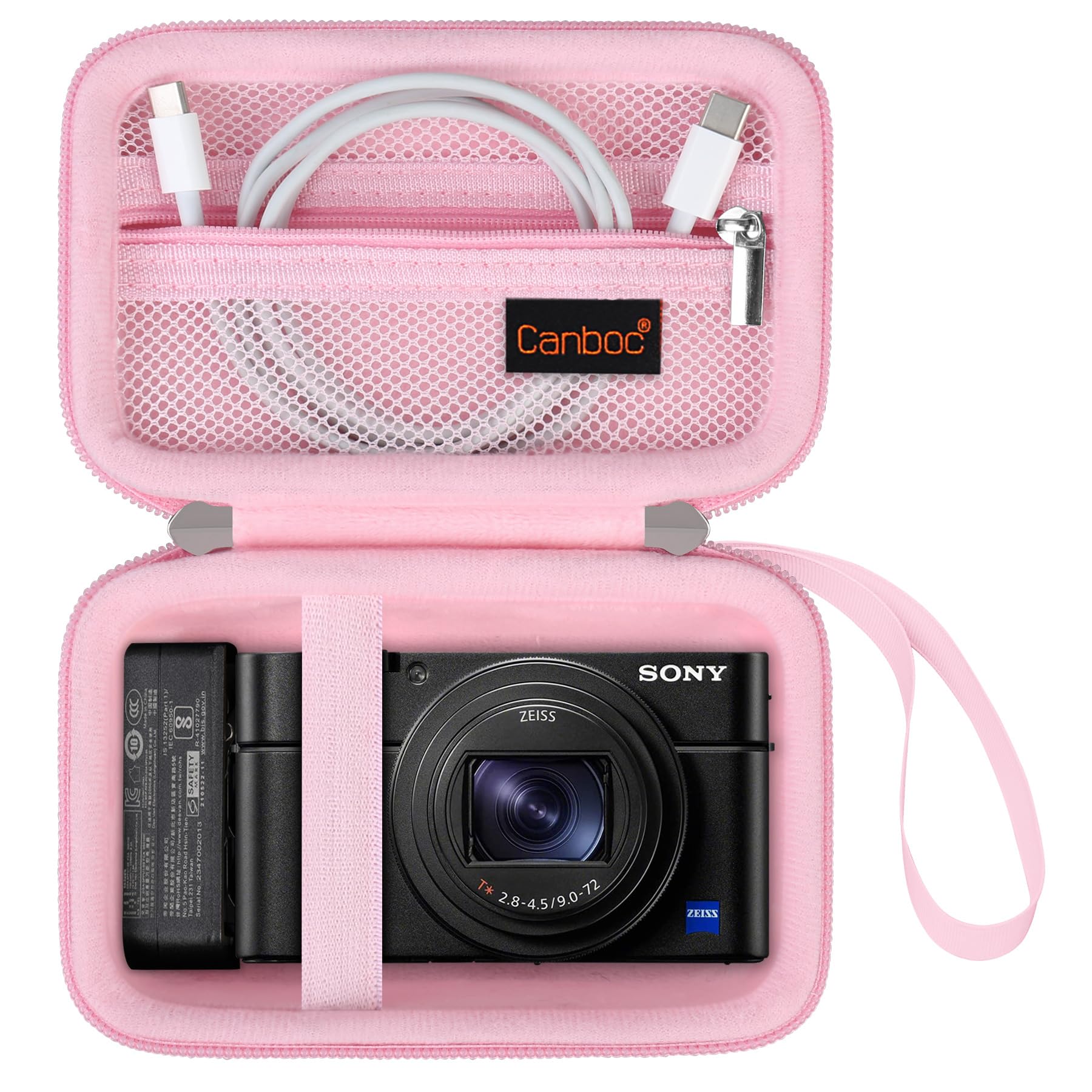 Canboc Carrying Case for Sony RX100 VII/ RX100 VI/ RX100 V/ RX100 IV/ RX100 III Compact Digital Camera, Point and Shoot Vlogging Camera Bag, Zipper