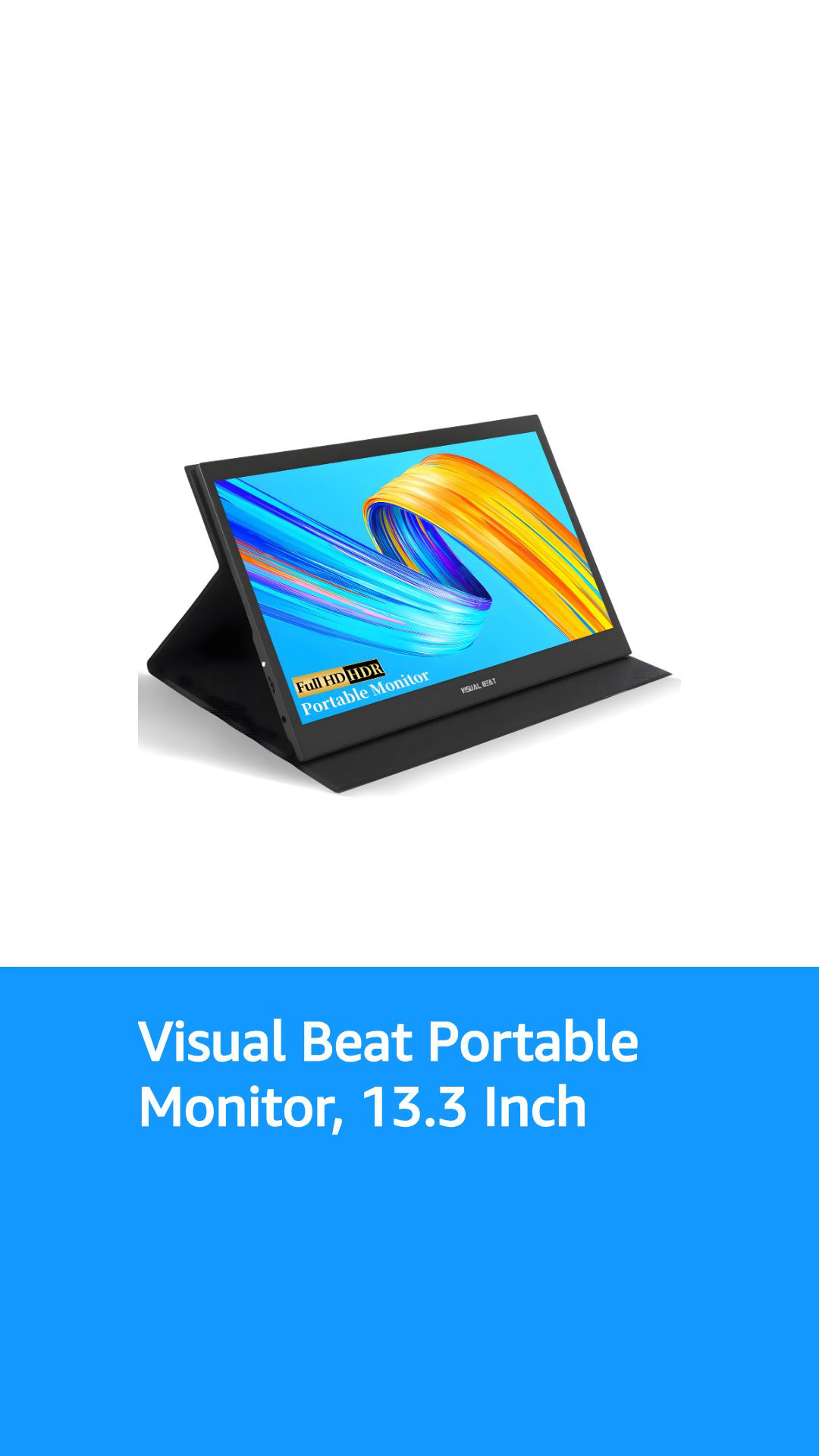 13.3” Portable USB Type-C Monitor, 1080P FHD, IPS, 100% DCI-P3