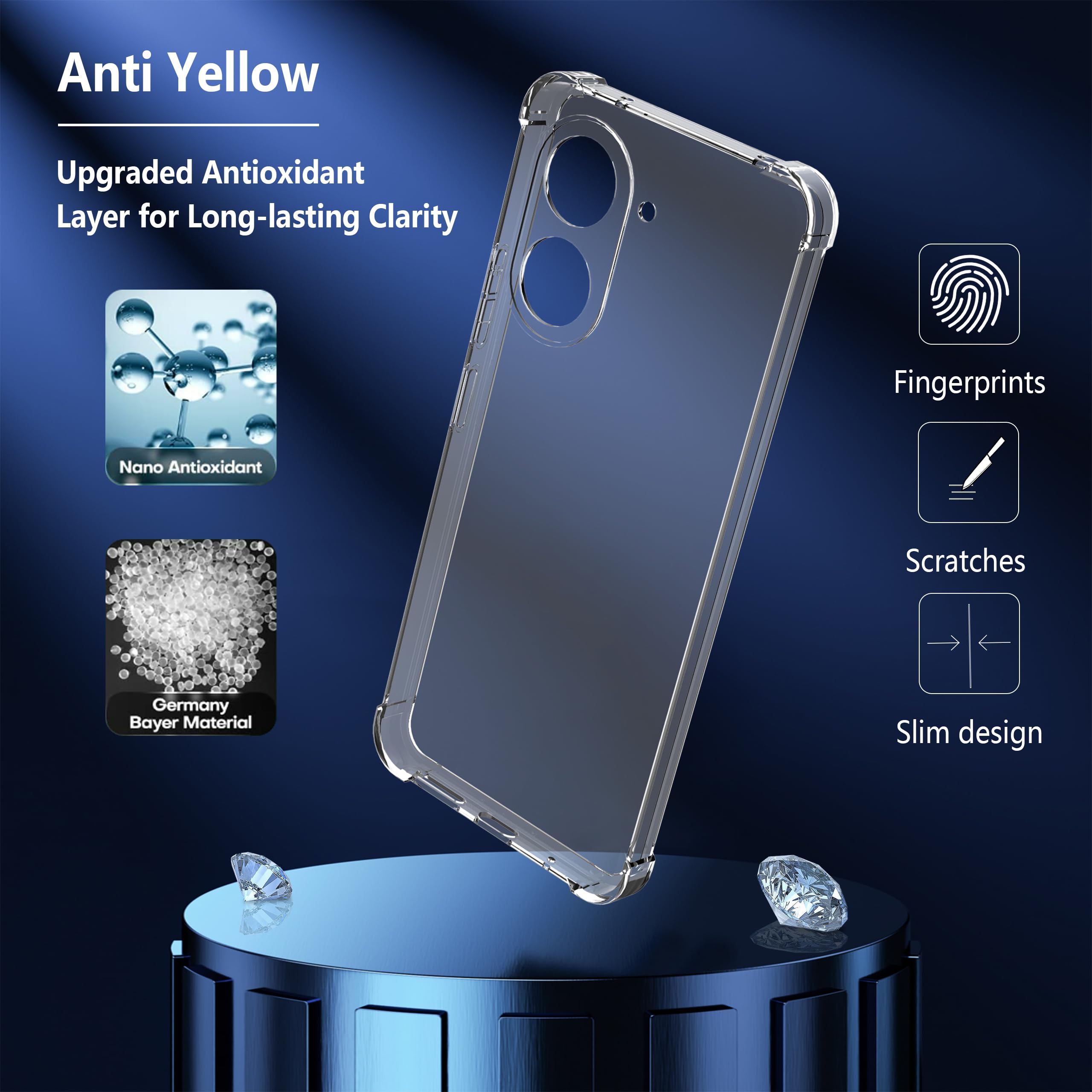 Coque Phoona Pour Xiaomi Redmi A5 4G - Étui TPU Souple Ultra Fin + 2 Protections Écran En Verre Trempé