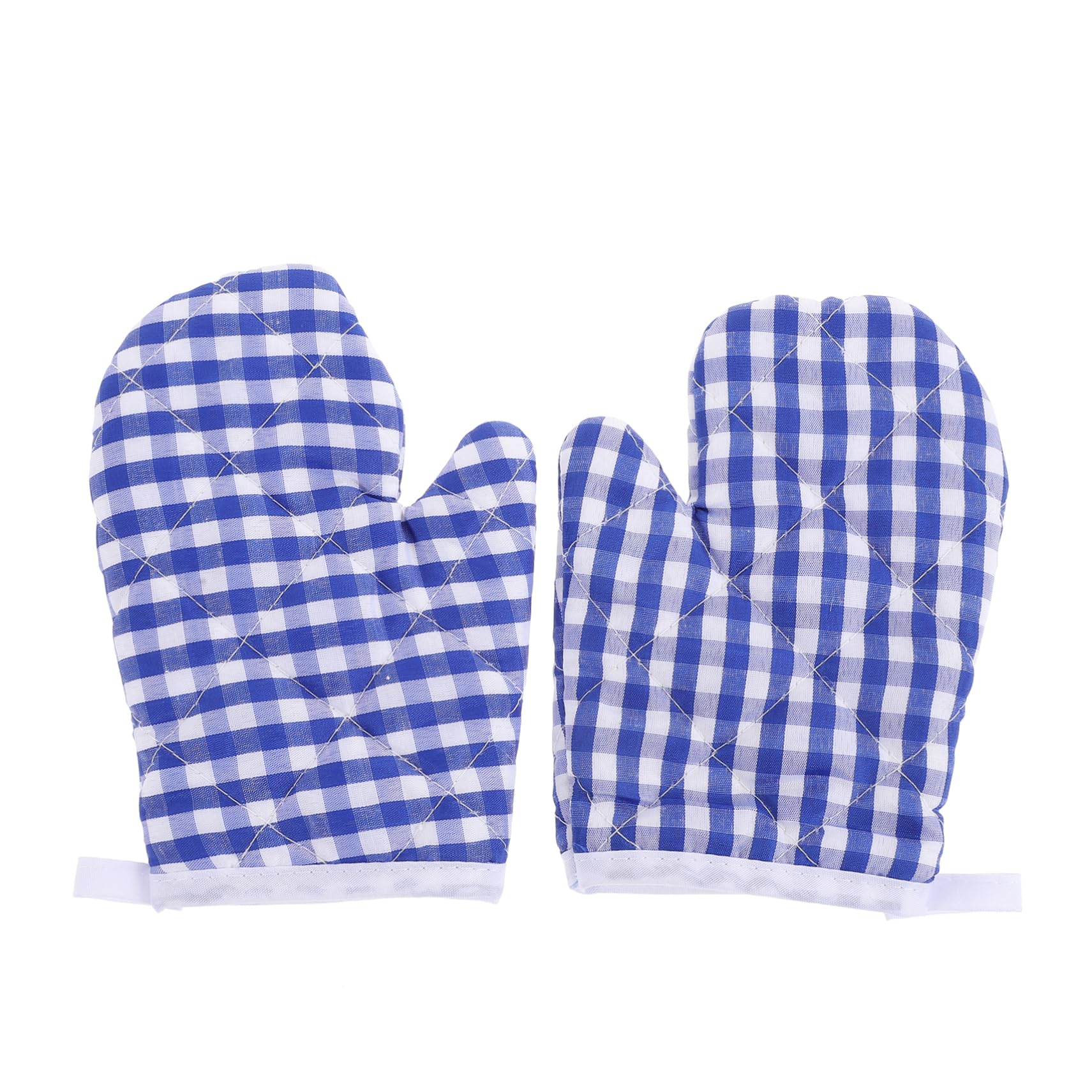 Amosfun Kids Oven Gloves 6 Pcs Microwave Gloves Checkered Tablecloth Pot Plaid Decor Kitchen Mats Mini Balloons Kids Kitchen Mittens Drink Kitchen Cabinet Polyester Pupils Barbecue Set