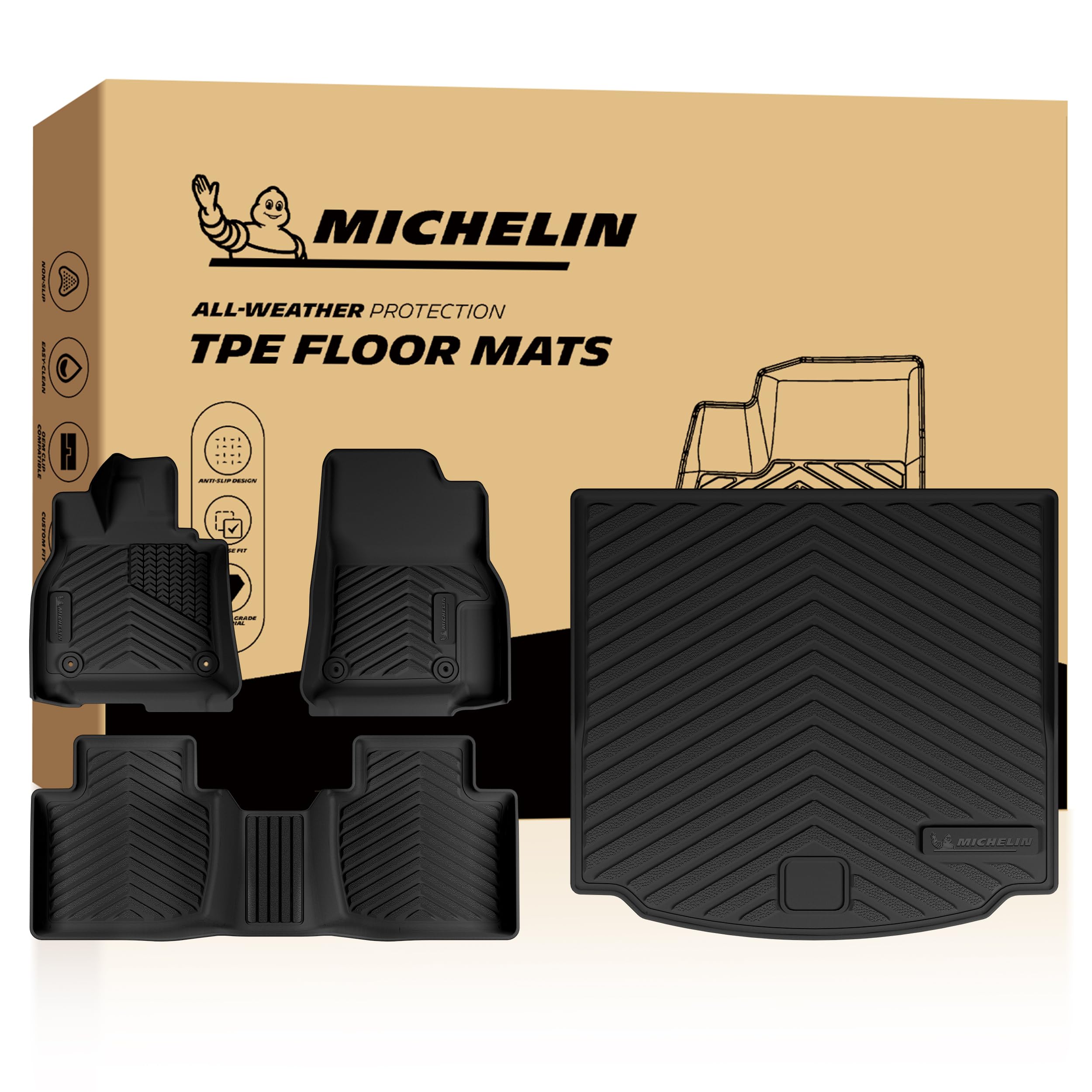 Michelin Vehicle Mats for 2026 Mazda CX-5 (4 Piece A)