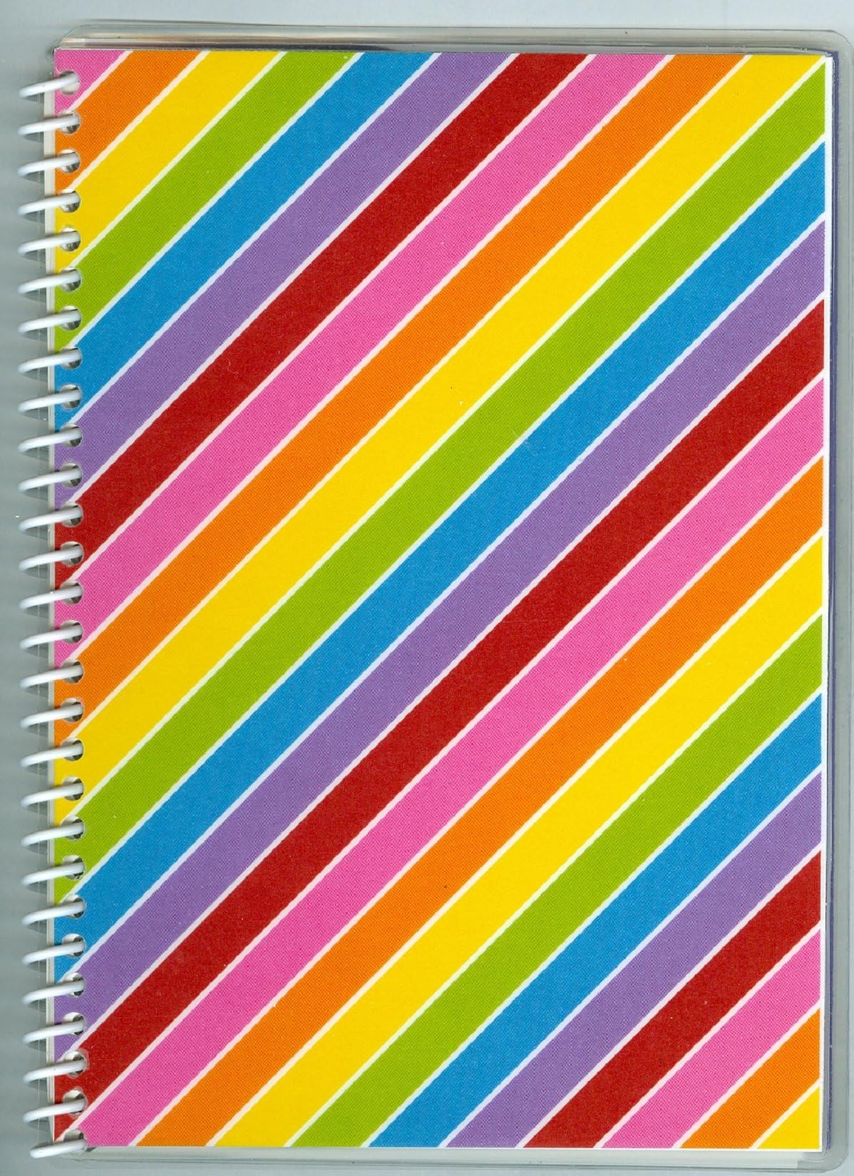 Diagonal Rainbow 5x7 Sticker Collecting Album, Re-usable Pages, Made in USA