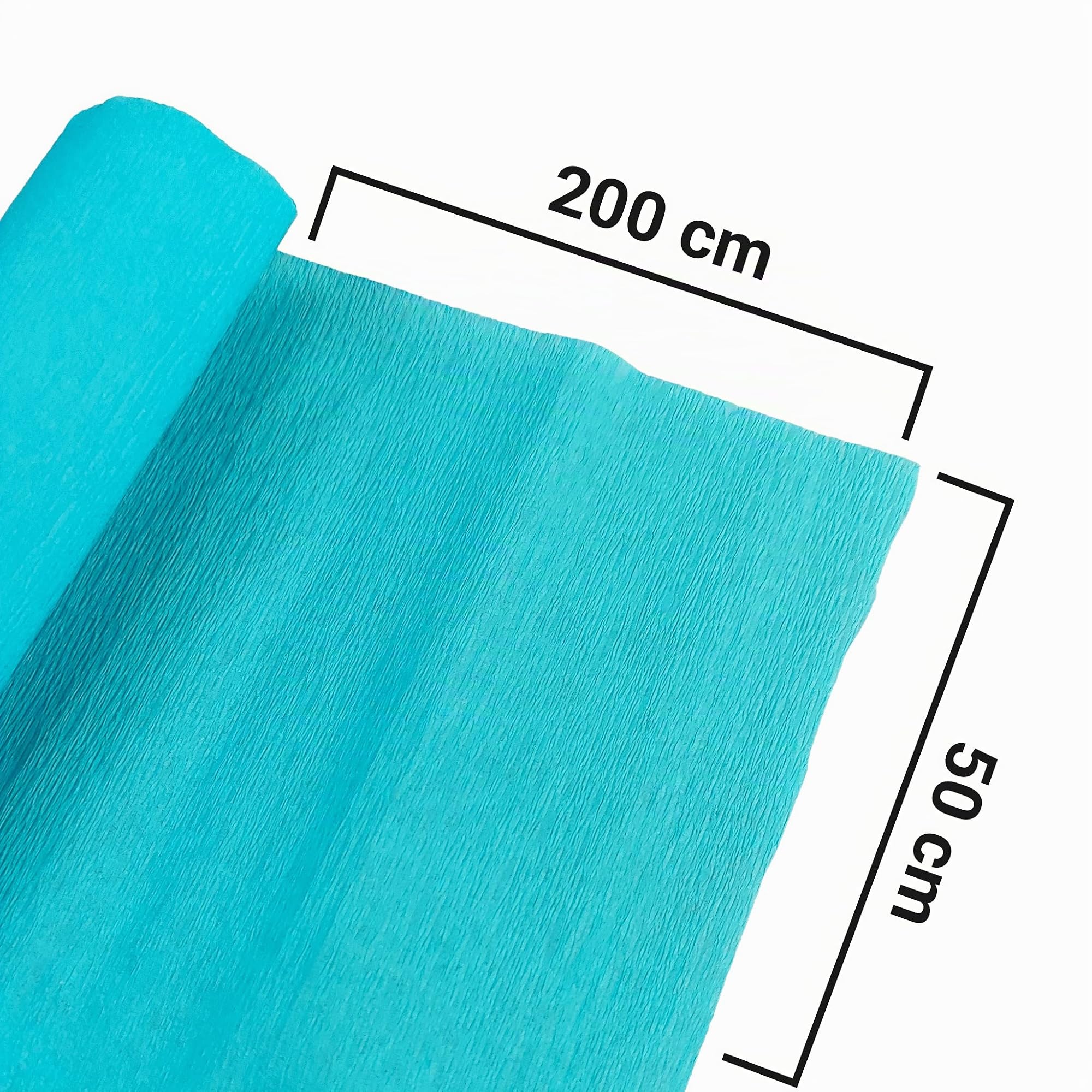 Papier crépon couleurs assorties 200 x 50 Netuno 10 rouleaux pour bricolage décoration