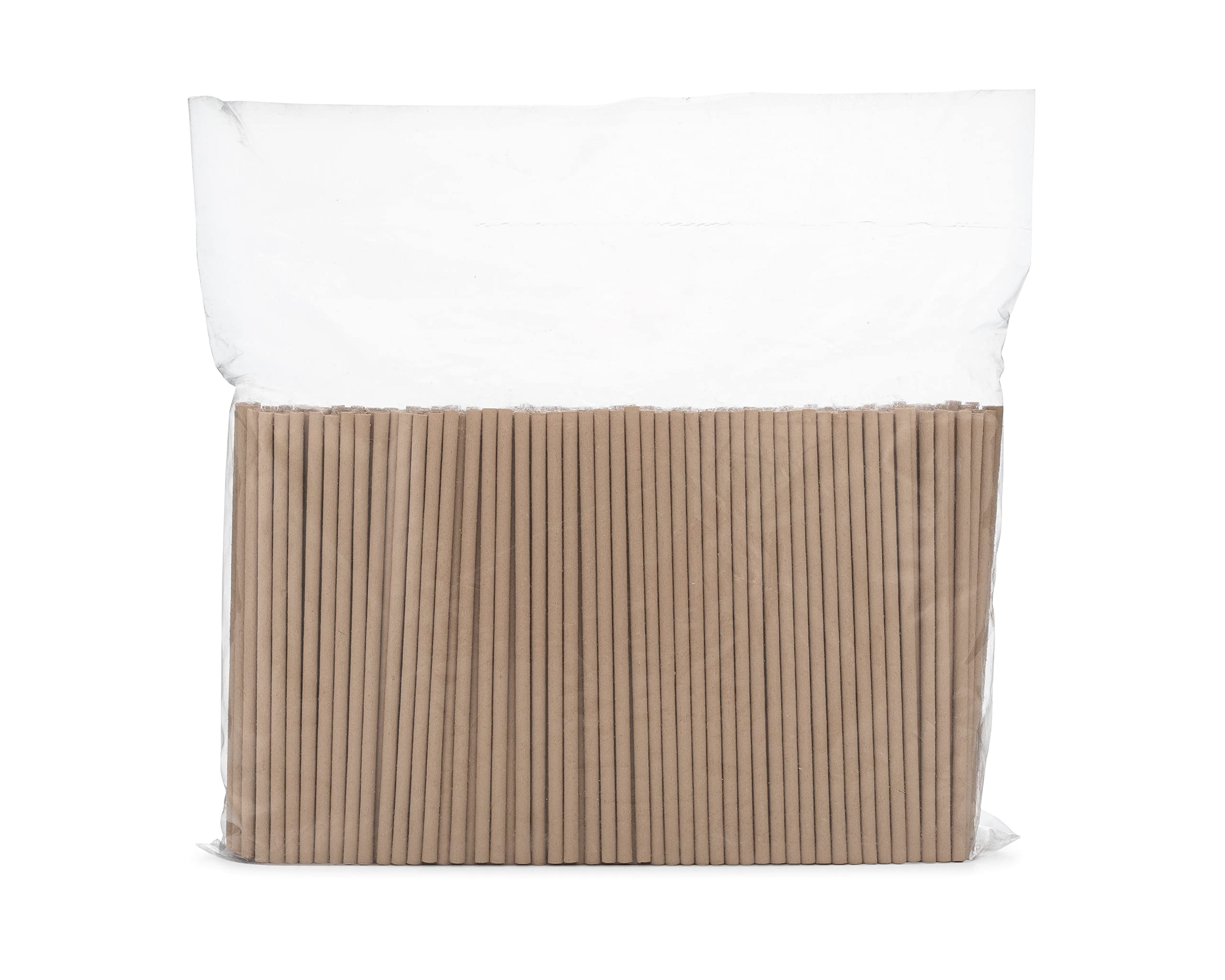 PandaBoard Compostable Bamboo Cocktail Straws - 4mm, Unwrapped, 500 Count Bag