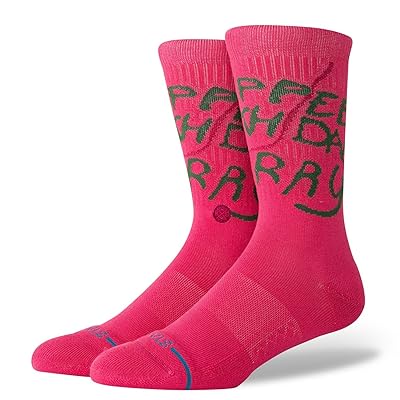 Stance Happee Crew Knee High Socks Shoes Pink