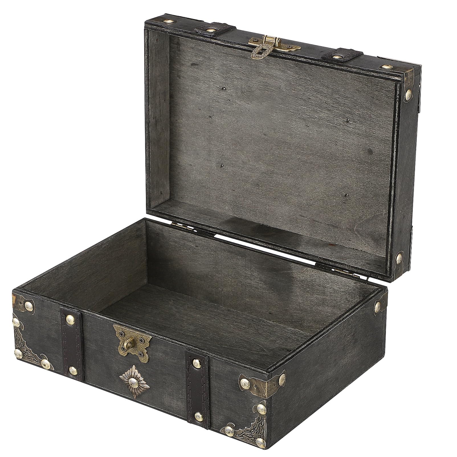 SOIMISS Vintage-schmuckschatulle Für Damen Abschließbares Schmuckkästchen Mit Zahlenschloss Ästhetische Schmuckaufbewahrung Aus Verbundmaterial Schmuckorganizer Für Schreibtisch Stauraum f
