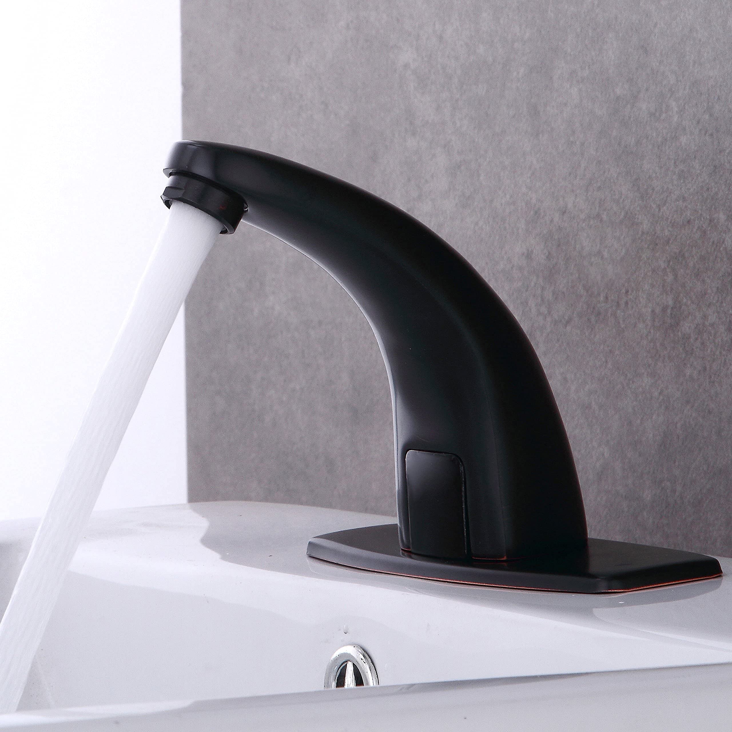 automático Sensor Touchless con orificio para grifo de baño Deck Plate
