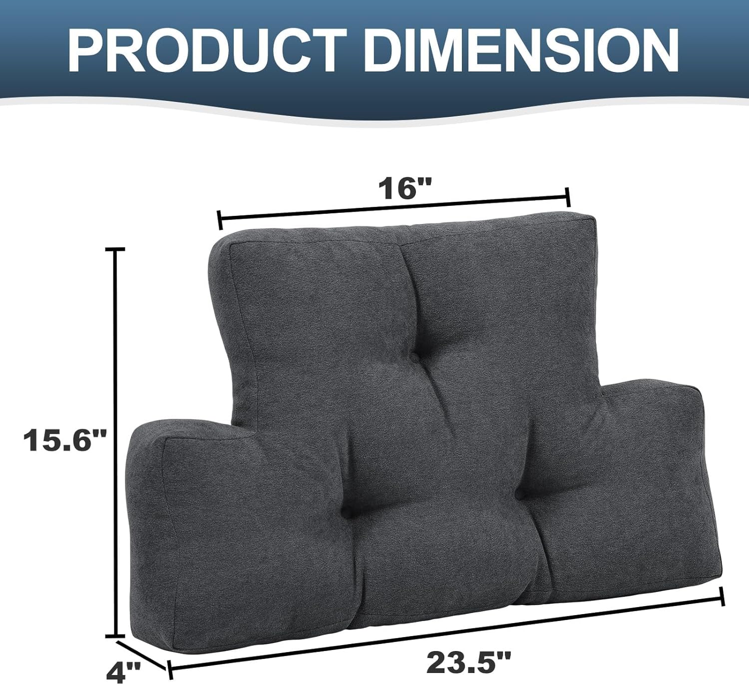 TANYOO Back Pillow for Recliner Lumbar Support Pillow Soft and Fluffy Back Support Cushion Thick Lumbar Cushion for Chairs, Recliners,Sofa, Couch and Bed for Pain Relief - Image 7