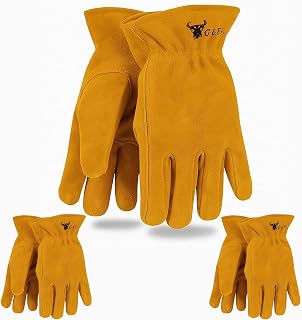 G & F Products JustForKids Kids Garden & Work Gloves for Boys & Girls, Durable Gloves for Gardening, Yard Work & DIY
