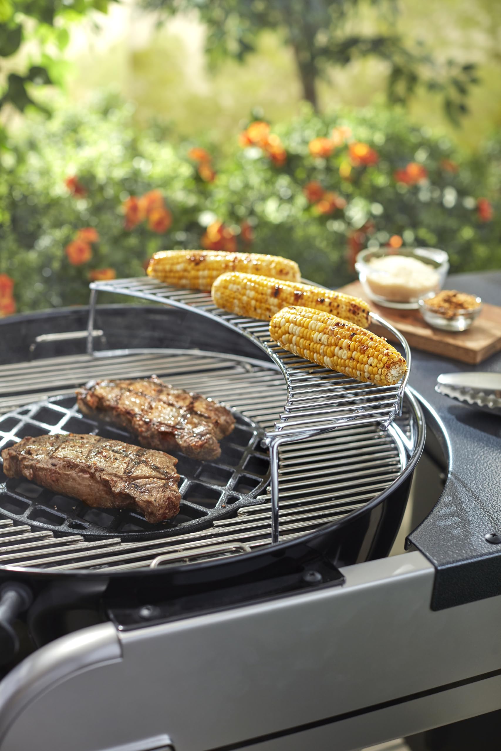 Weber 8417 Warmhalterost, für Holzkohlegrills mit 57 cm, Schwarz