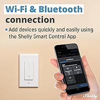 Vista 2 de Shelly Plus Wall Dimmer UL Interruptor Regulador Inteligente de Pared WiFi Automatización del hogar Puerta de enlace Bluetooth Compatible