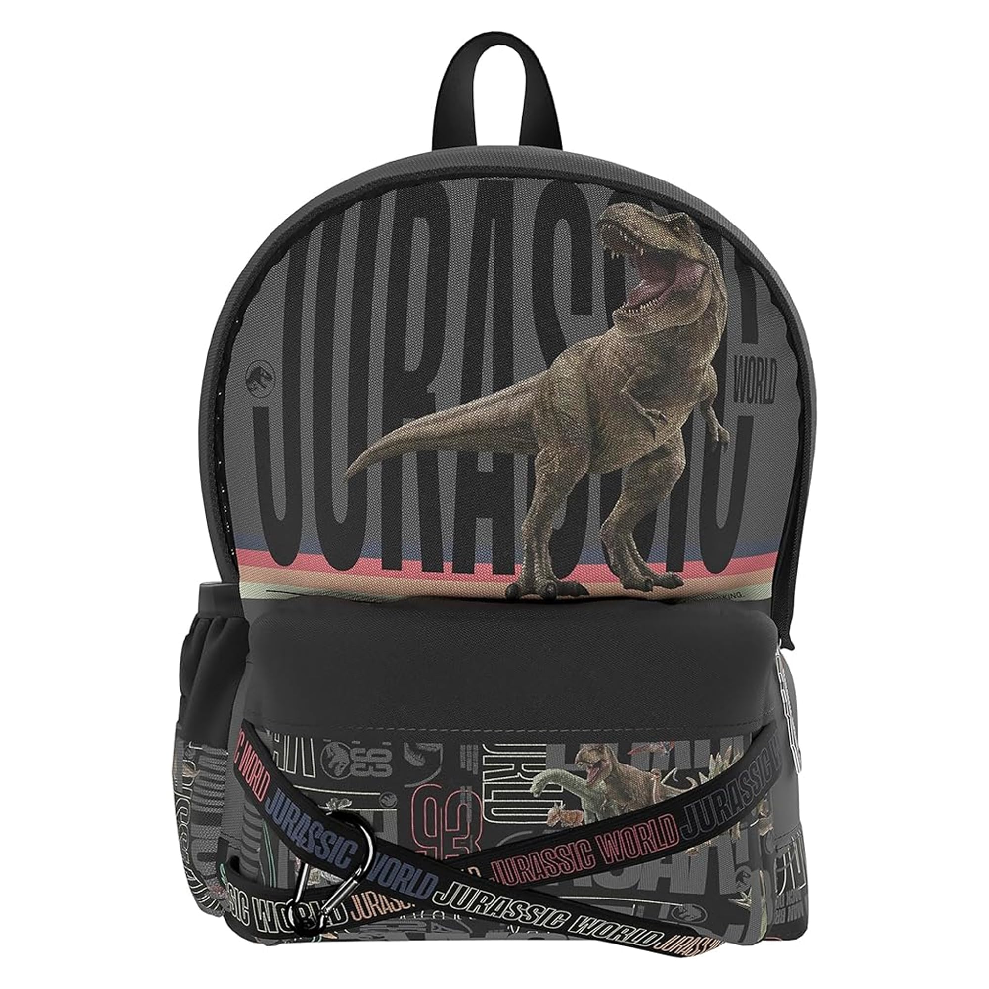CYPBRANDS Jurassic World- Mochila juvenil, Adaptable a carro, Roar, Color gris, Producto oficial (CyP Brands)