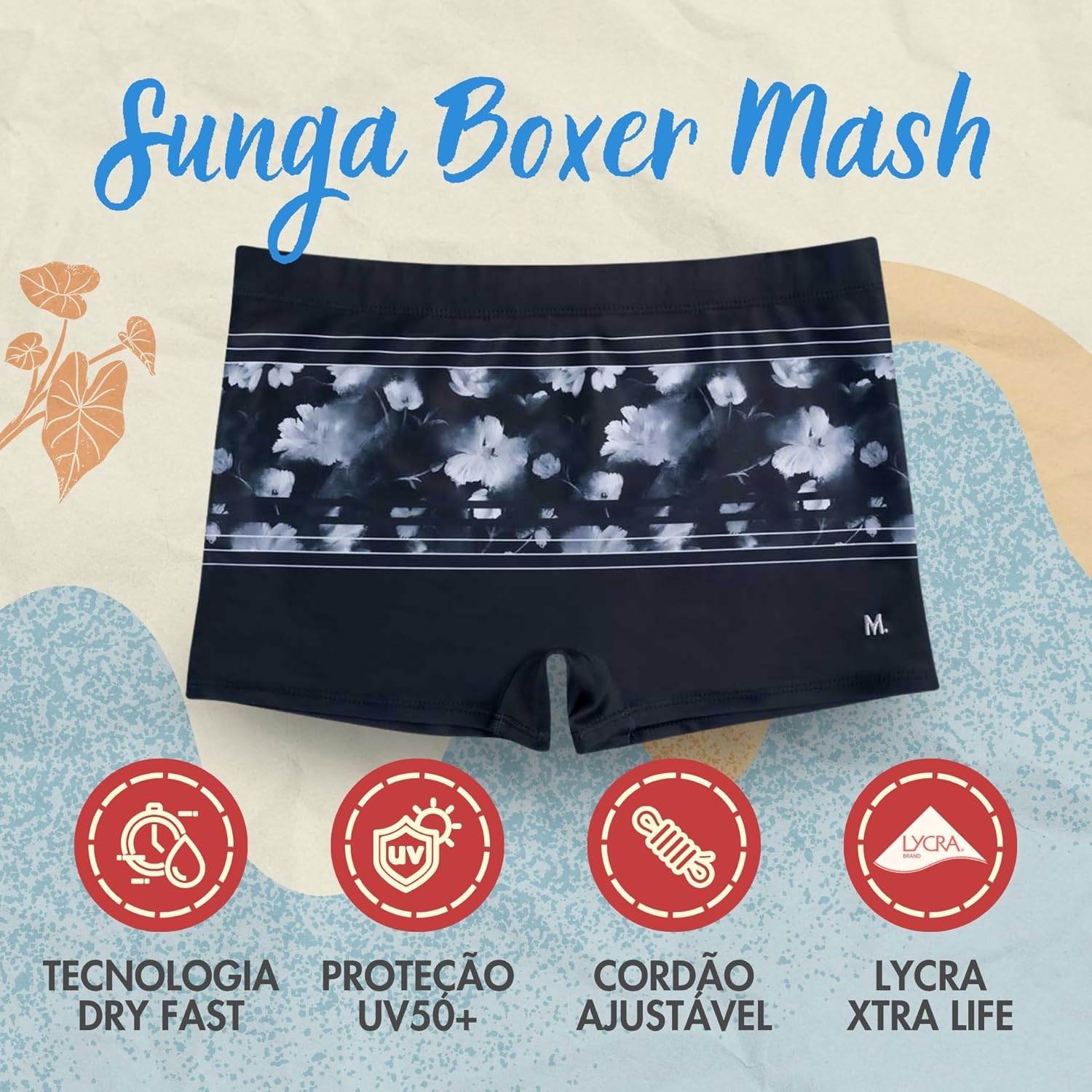 Sunga Boxer Mash Praia Piscina Dryfast Tropical Masculina em promoção! Veja a oferta e mais achadinhos de Moda praia 2 Hoje é o melhor dia para comprar Sunga Boxer Mash Praia Piscina Dryfast Tropical Masculina com aquele preço maroto! Promoção! Aproveite a oferta! 2