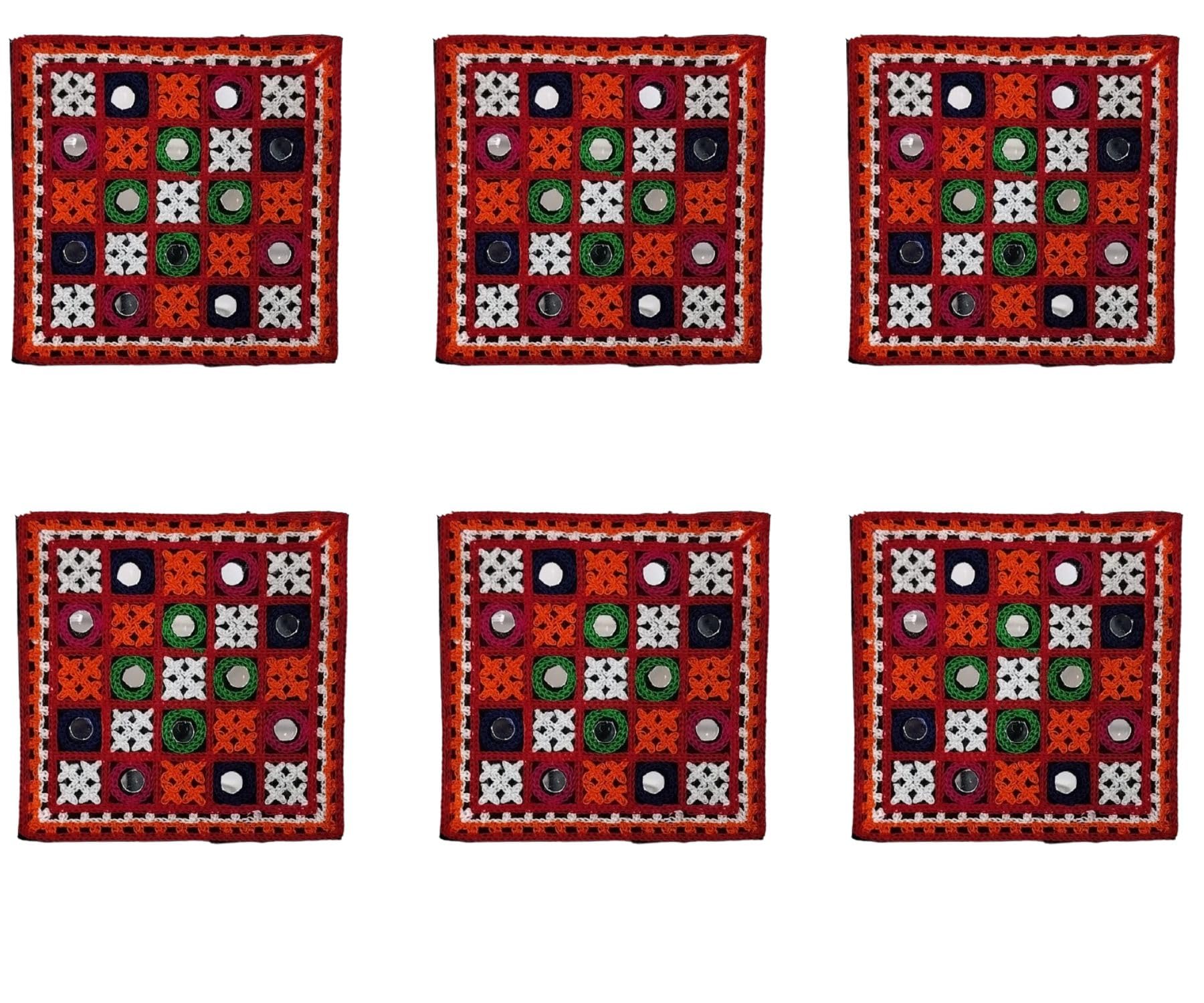 GBEX Navratri Traditional Gamthi Patch & Multicolour Patch Bridal Lehenga Chaniya Choli, Blouse Saree, Jacket, Jeans Art and Craft Supply Mirror Work Patch, Embroidery Designs(Set of 6) (Design -5) (B0D2QTHJCN) Amazon Price History, Amazon Price Tracker