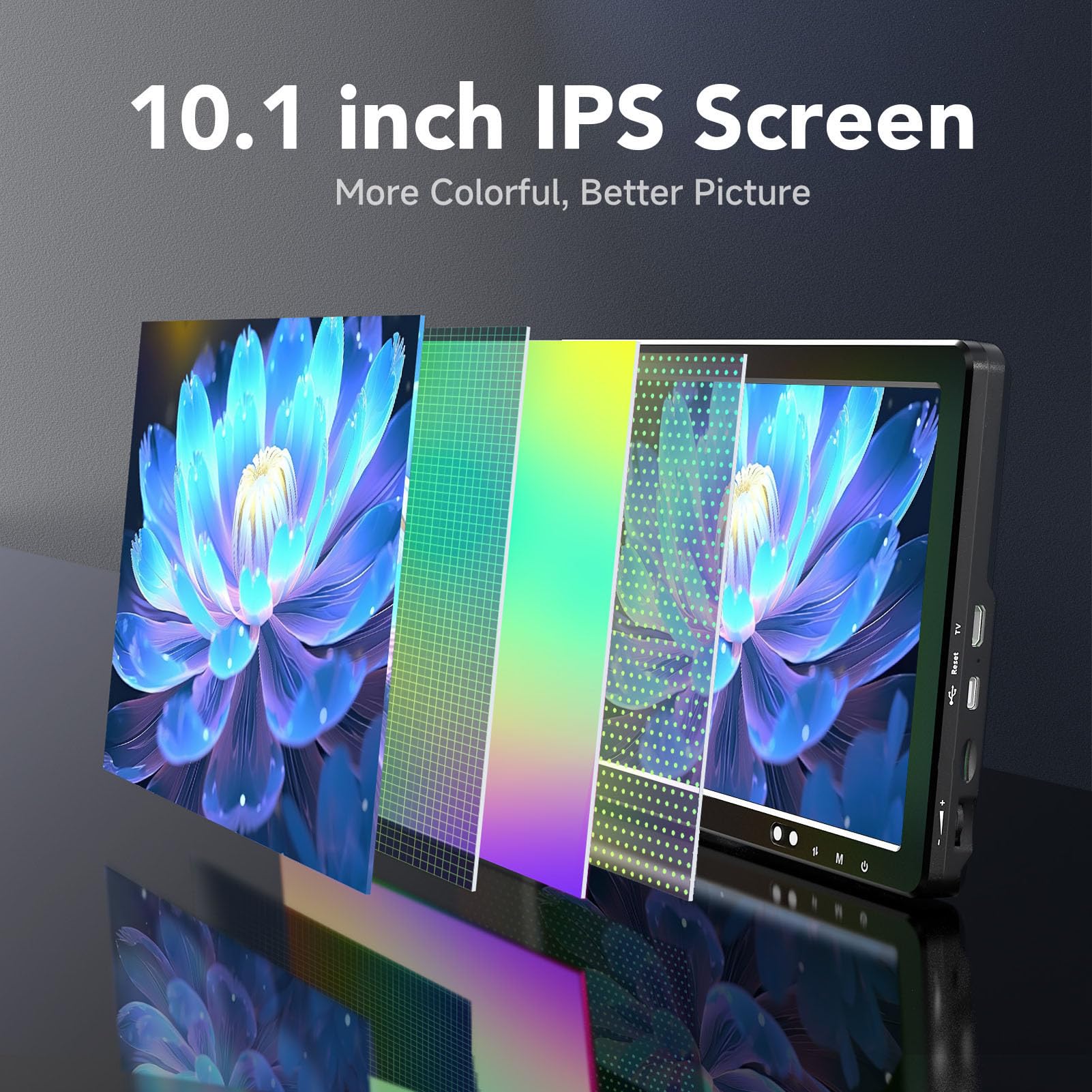 lyrlody Microscopio Digitale IPS LCD 10,1 Pollici, 1500X 20MP