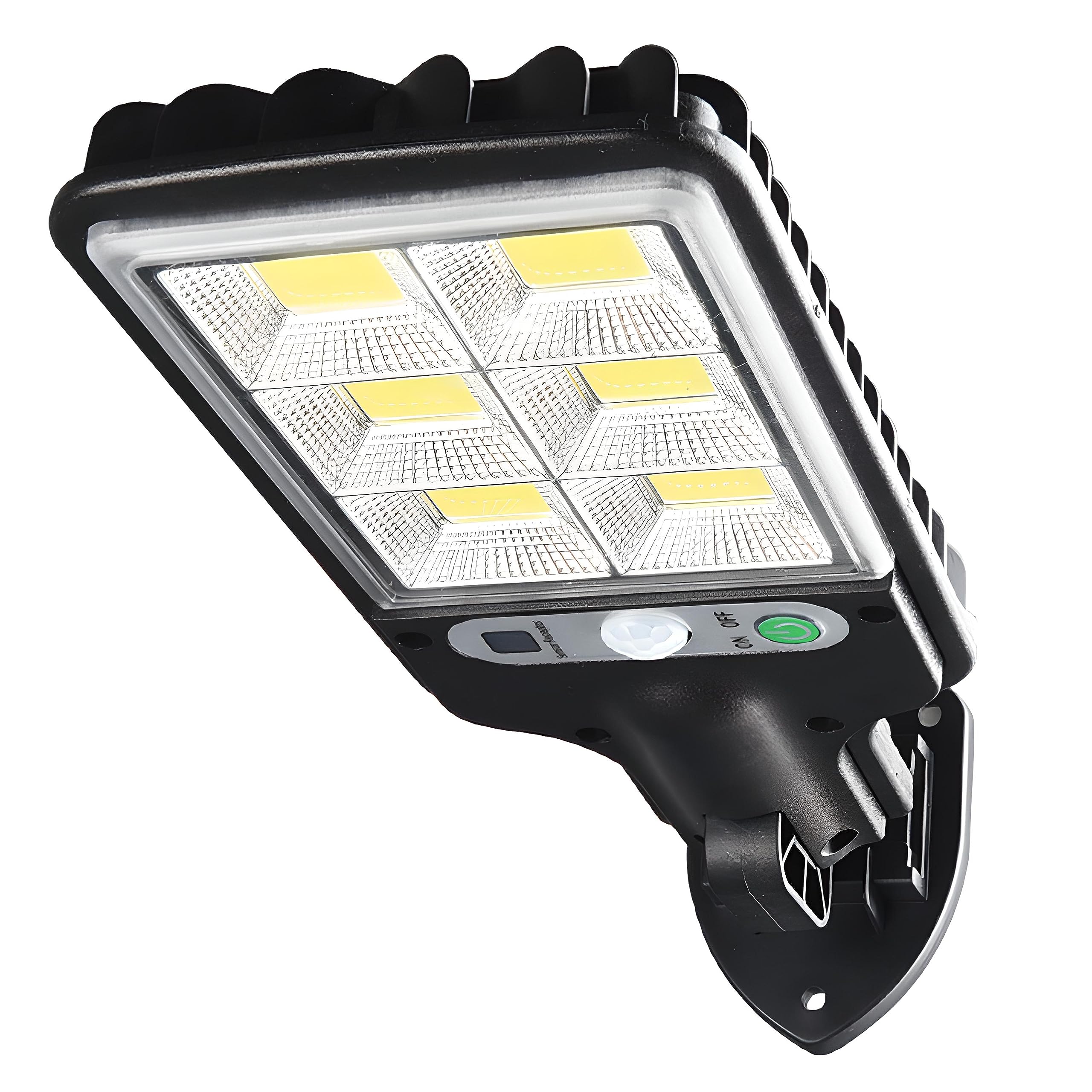 Retoo 120 LED 240 W IP67 lampa solarna z pilotem zdalnego sterowania i czujnikiem zmierzchu do świtu na zewnątrz, do ogrodu, na ulicy, werandę, zimna biel 6000 K, wodoszczelna lampa ścienna