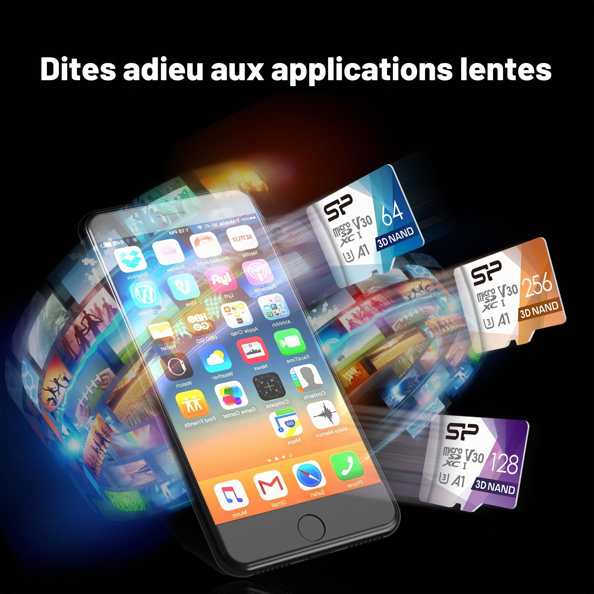 Silicon Power Carte mémoire microSDXC UHS-3 256 Go