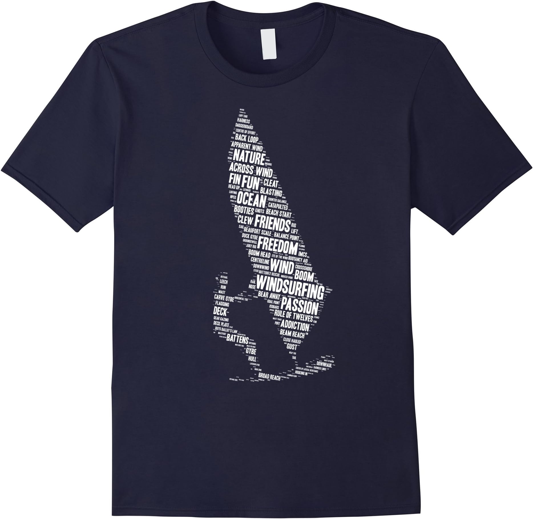 Windsurfing Shirt: Windsurfer Vocabulary Words Gift T-Shirt