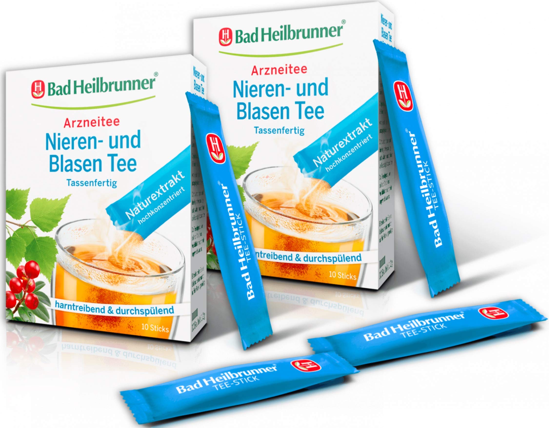 2 x Bad Heilbrunner® Kidney and Bladder Tea Ready for Cup - Tea in Sticks/Germany