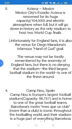 Top Football Stadiums In The World