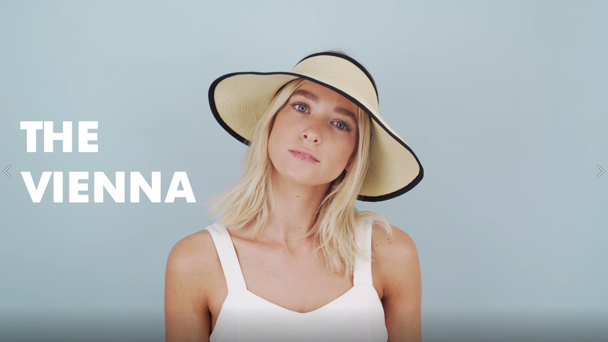 Sombrero Visera de Paja para Mujer Verano UPF 50+ miniatura 7