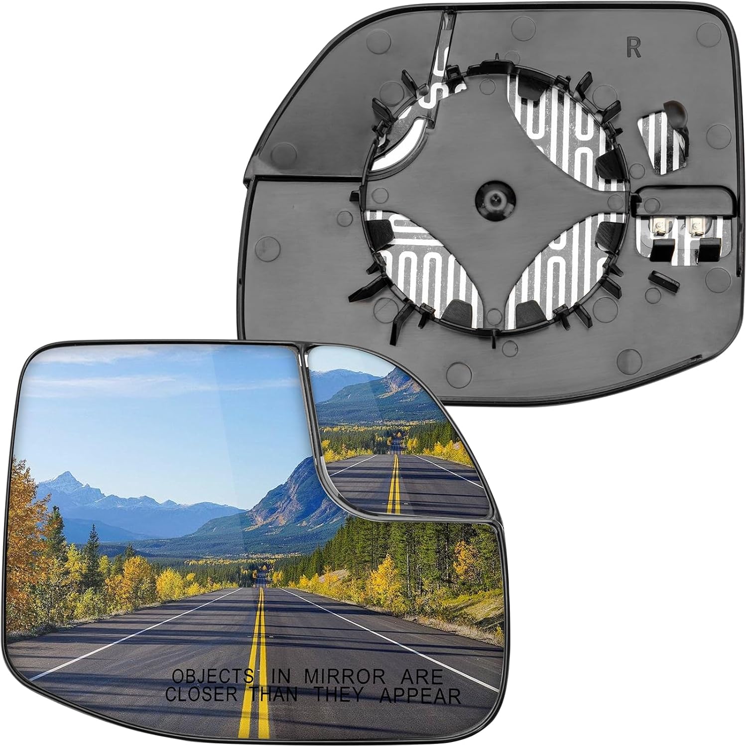 Driver Side Mirror Replacement for Ford Maverick 2022 2023 2024 - Left Side Mirror Glass, Rear View Mirrors Glass with Power Heated