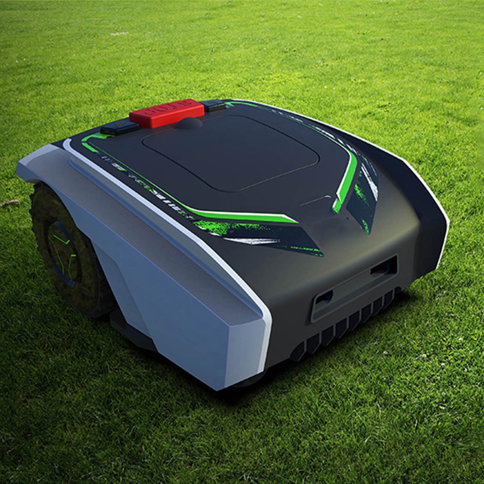Robotic lawnmower with self-propelled and automatic charging, cutting width 19 cm and cutting height 20-60 mm, robot mower with battery for lawns up to 1500 m², including garage