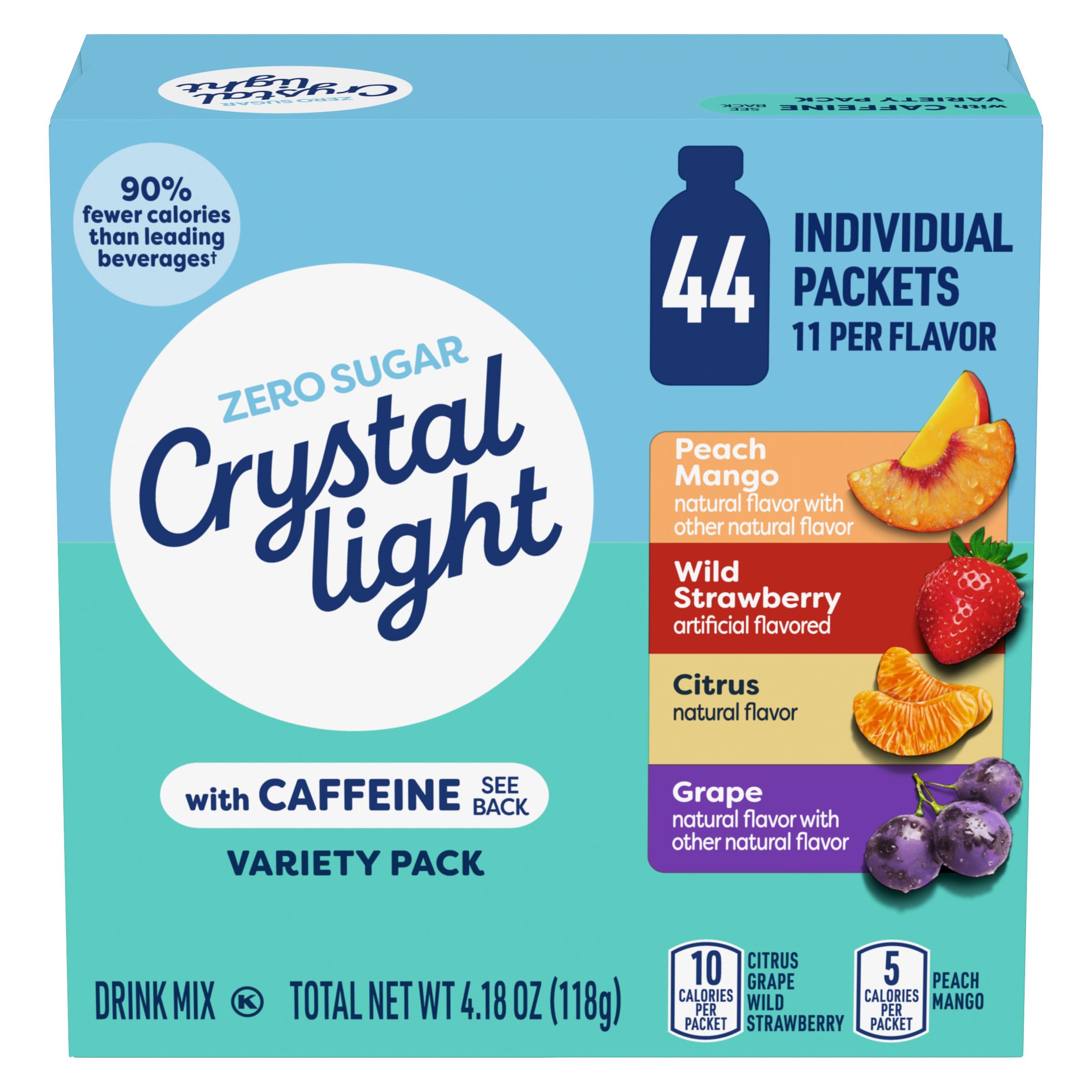 Crystal Light Energizing Variety Pack, 44 ct On-the-Go Packets