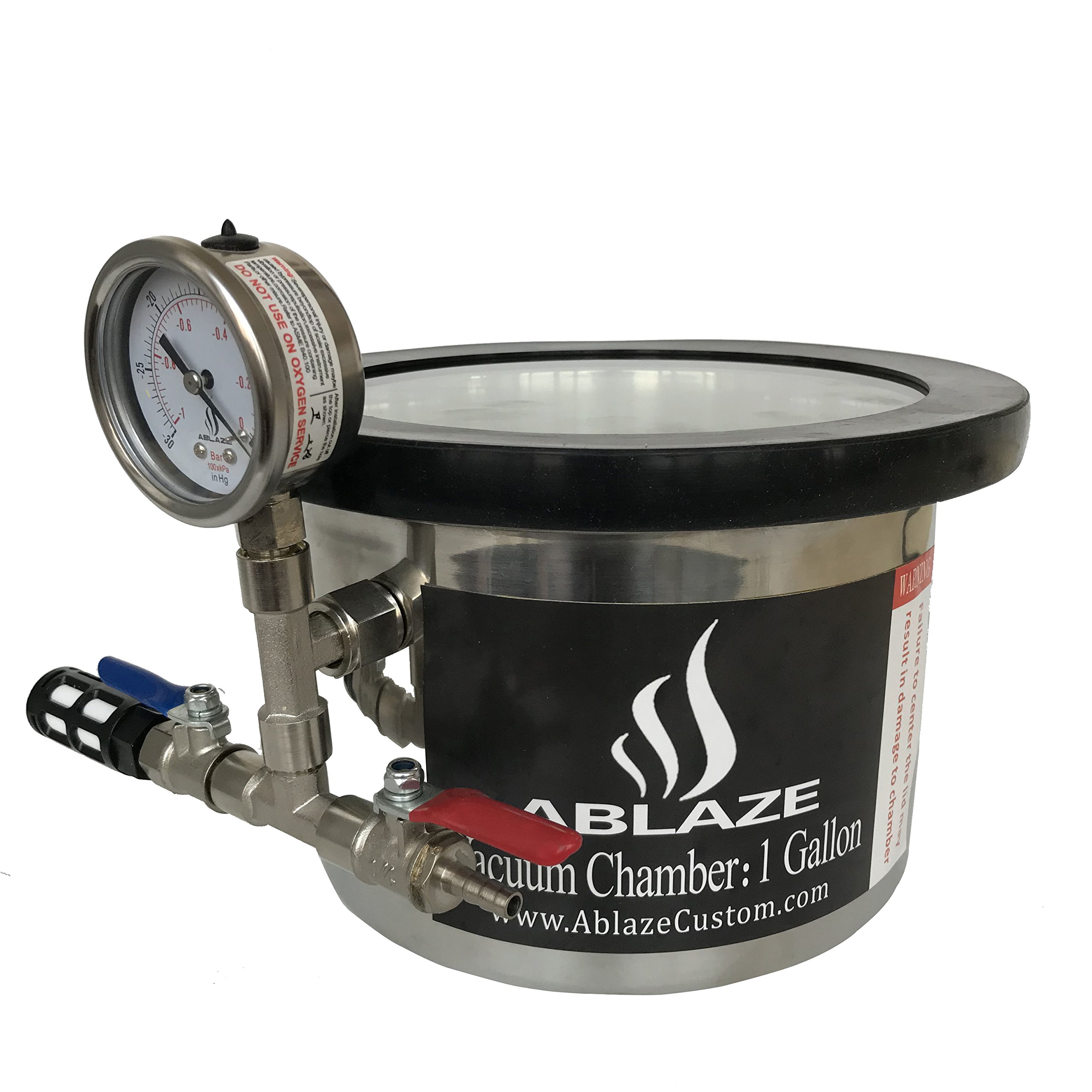 Buy ABLAZE 1 Gallon Gal Vacuum Chamber Stainless Steel Degassing