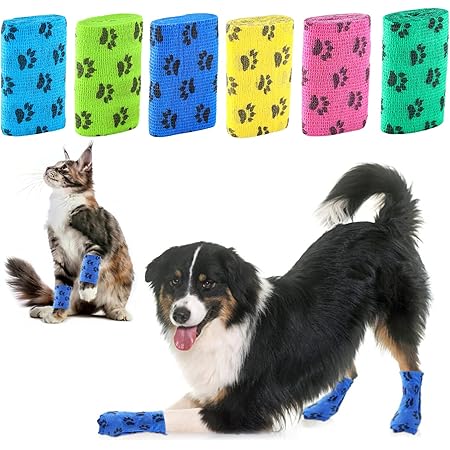 Kiiwah Hundesocken Mit Anti-Rutsch - Pfotenschutz Für Hunde - Leuchtende Socken Mit Klettverschluss