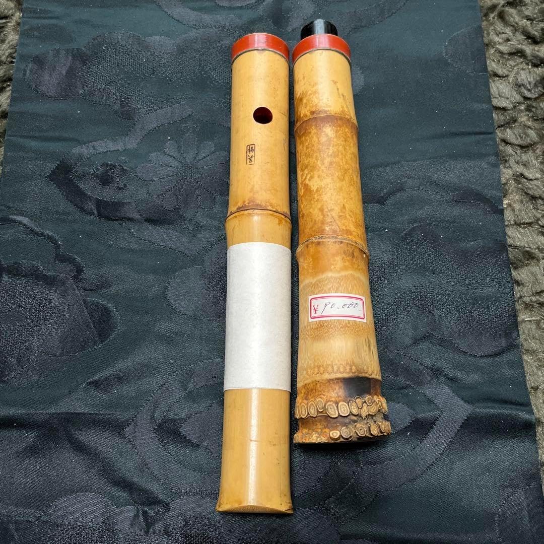 尺八 都山流 在銘 中継ぎ緩み無し 一尺七寸管 籐 尺八 都山流 在銘 中継ぎ緩み無し 一尺七寸管 籐