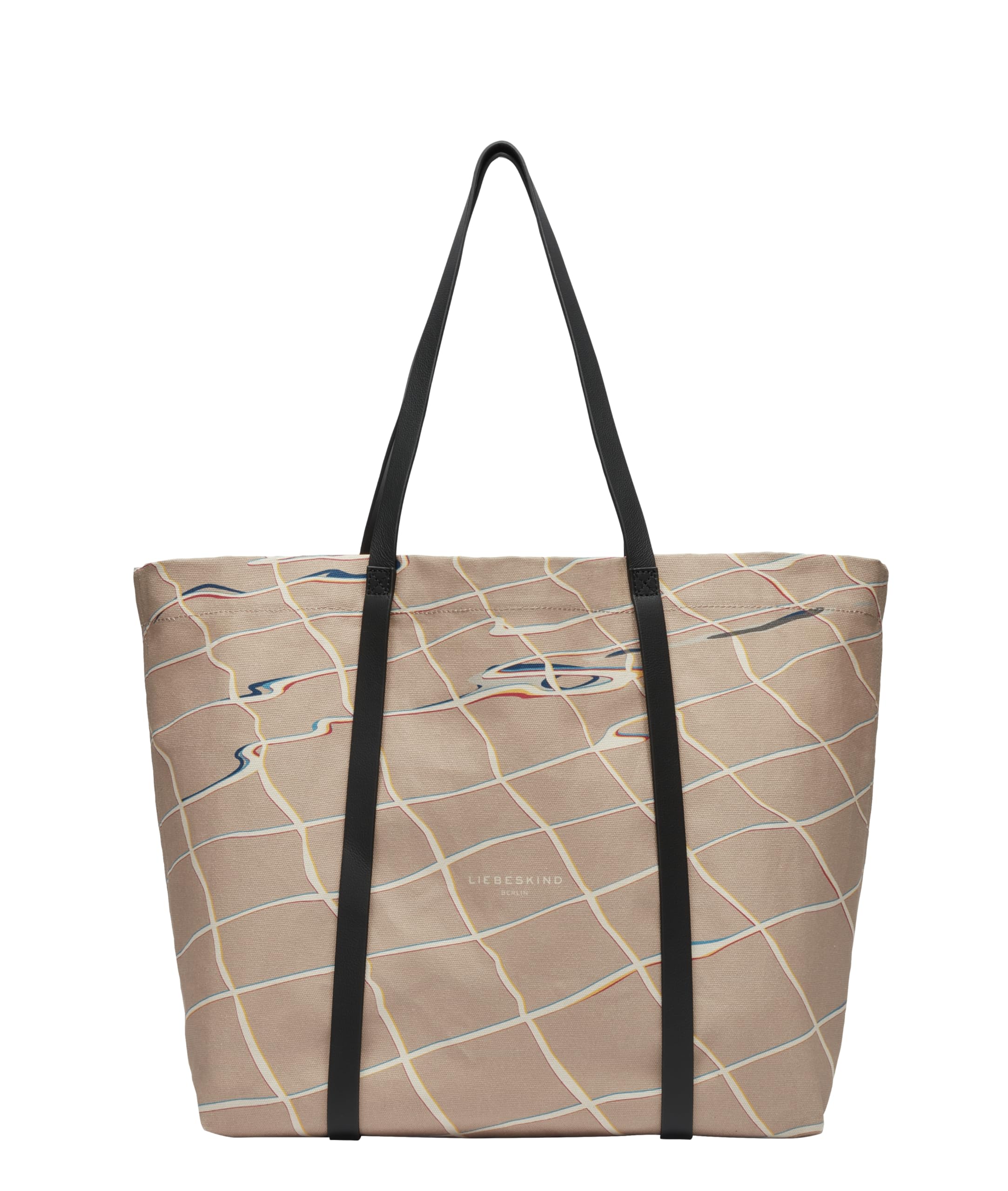 LIEBESKIND BERLIN shopper bag shoulder bag Aurora Pool Print Shopper Sandy beige