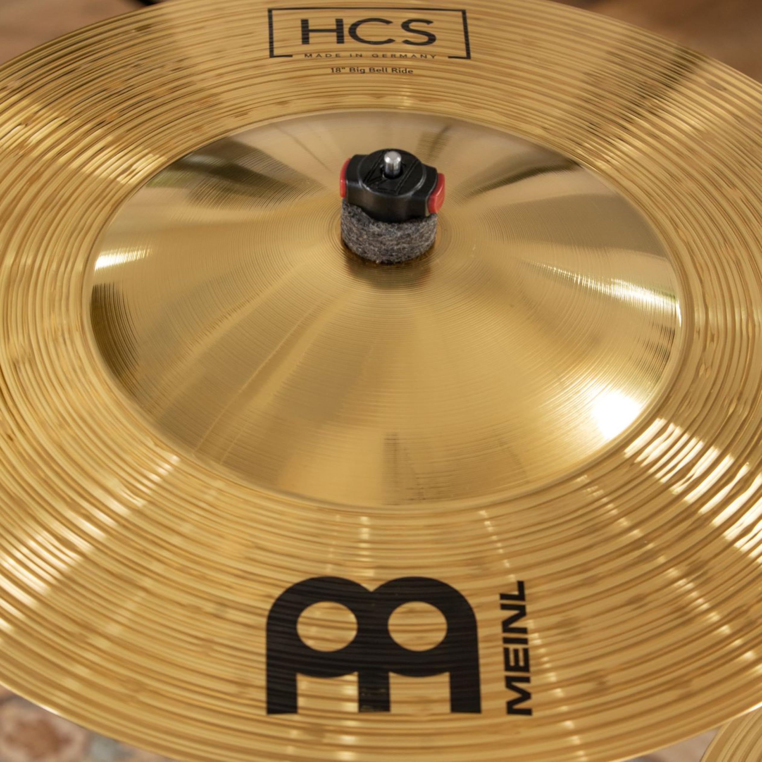 Meinl Cymbals HCS piatto Big Bell Ride 18 pollici (45,72cm) per Batteria – Finitura Tradizionale Ottone, Made in Germany (HCS18BBR)