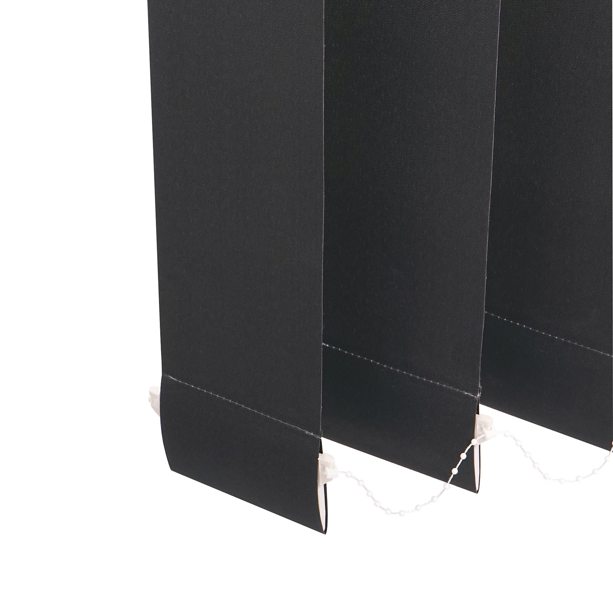 Ventanara® Lamellenvorhang durchgehende Schiene Komplettset Vertikaljalousie 89mm inkl. Montagematerial (Anthrazit (tageslicht), 250 x 250 cm)