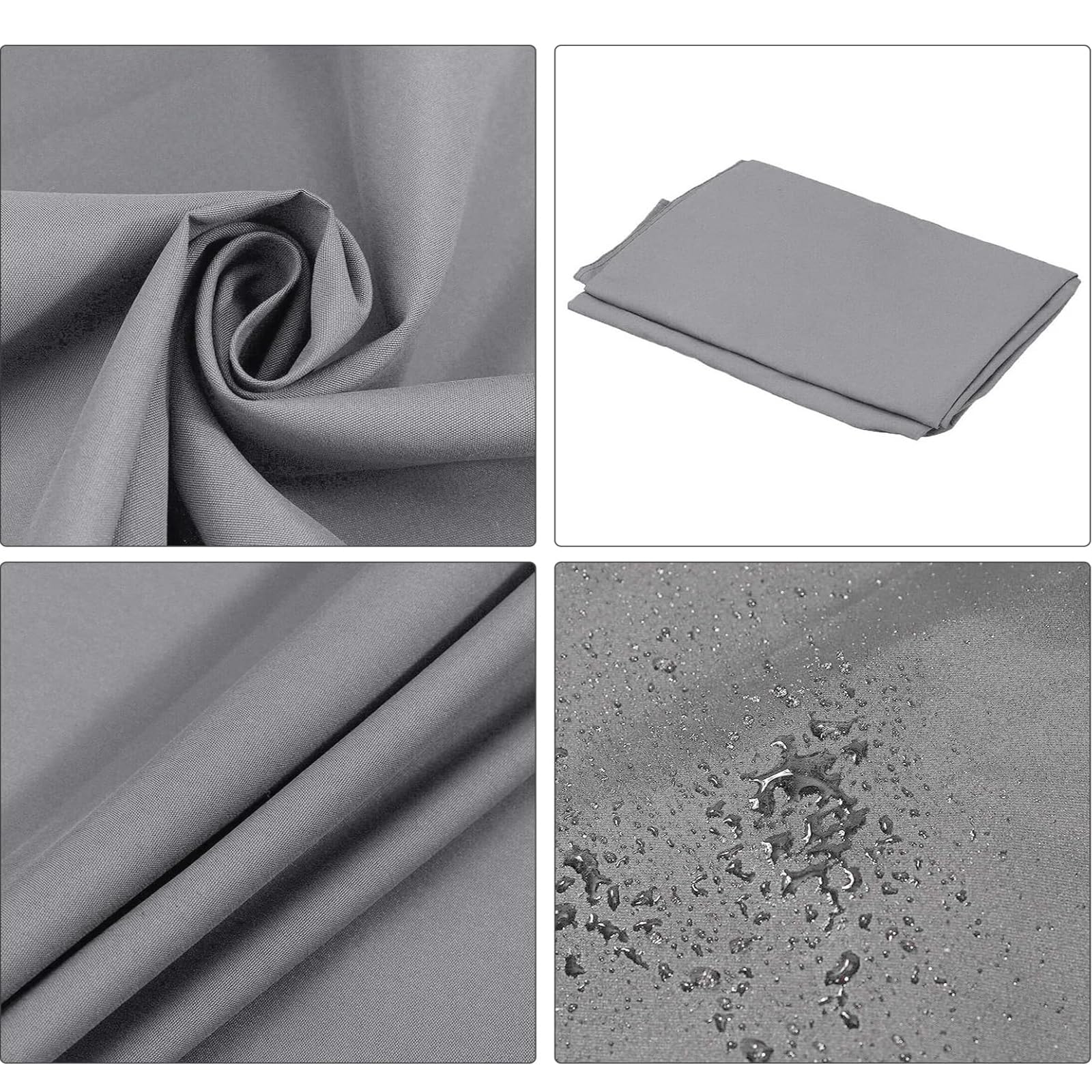 Coprisedile da Giardino Dondolo, Oxford 600D Altalena di Ricambio Fodera Panca 2 e 3 Posti Impermeabile e Antistrappo resistente ai raggi UV Copertura Sedia Veranda Cortile (Gray,160*58*58cm)