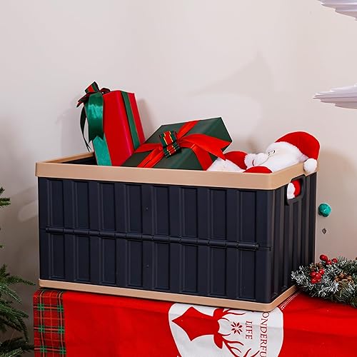 Vista 27 de Citylife - Contenedores de almacenamiento plegables de 64 litros con tapas, contenedores de almacenamiento de plástico para organizar cajas de 2