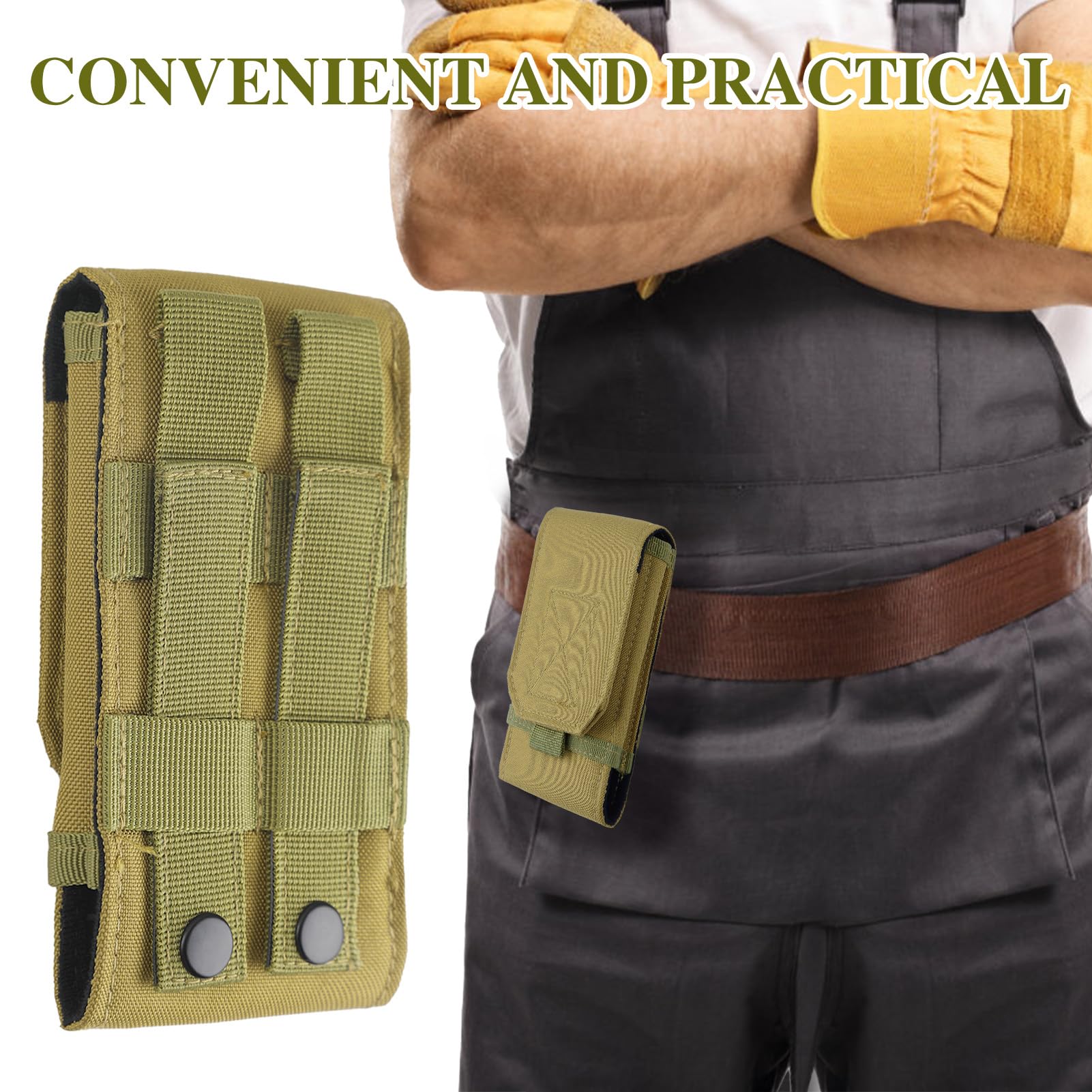 Tactical Molle Smartphone Holster Sacoche Ceinture Homme Compatible avec Les