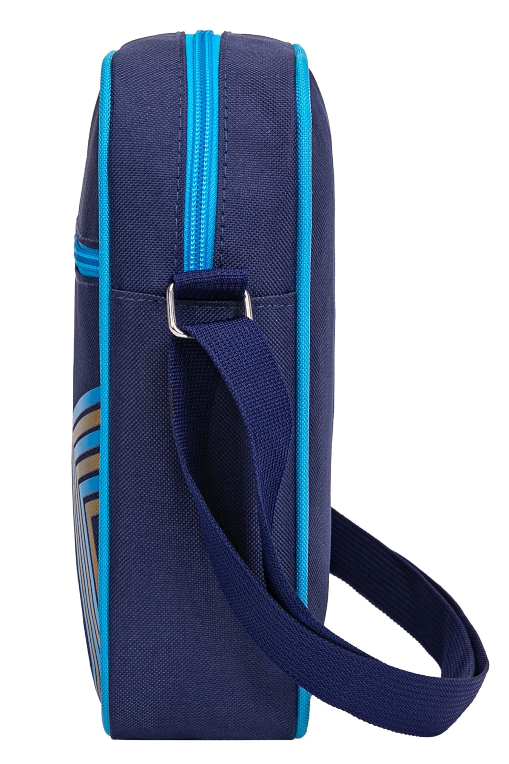 OLYMPIQUE DE MARSEILLE Tasche für Erwachsene - Offizielle Kollektion, Einfarbig, Blu, 25 x 20 x 10 cm, Reißverschluss, Top Handle, Polyester 100%