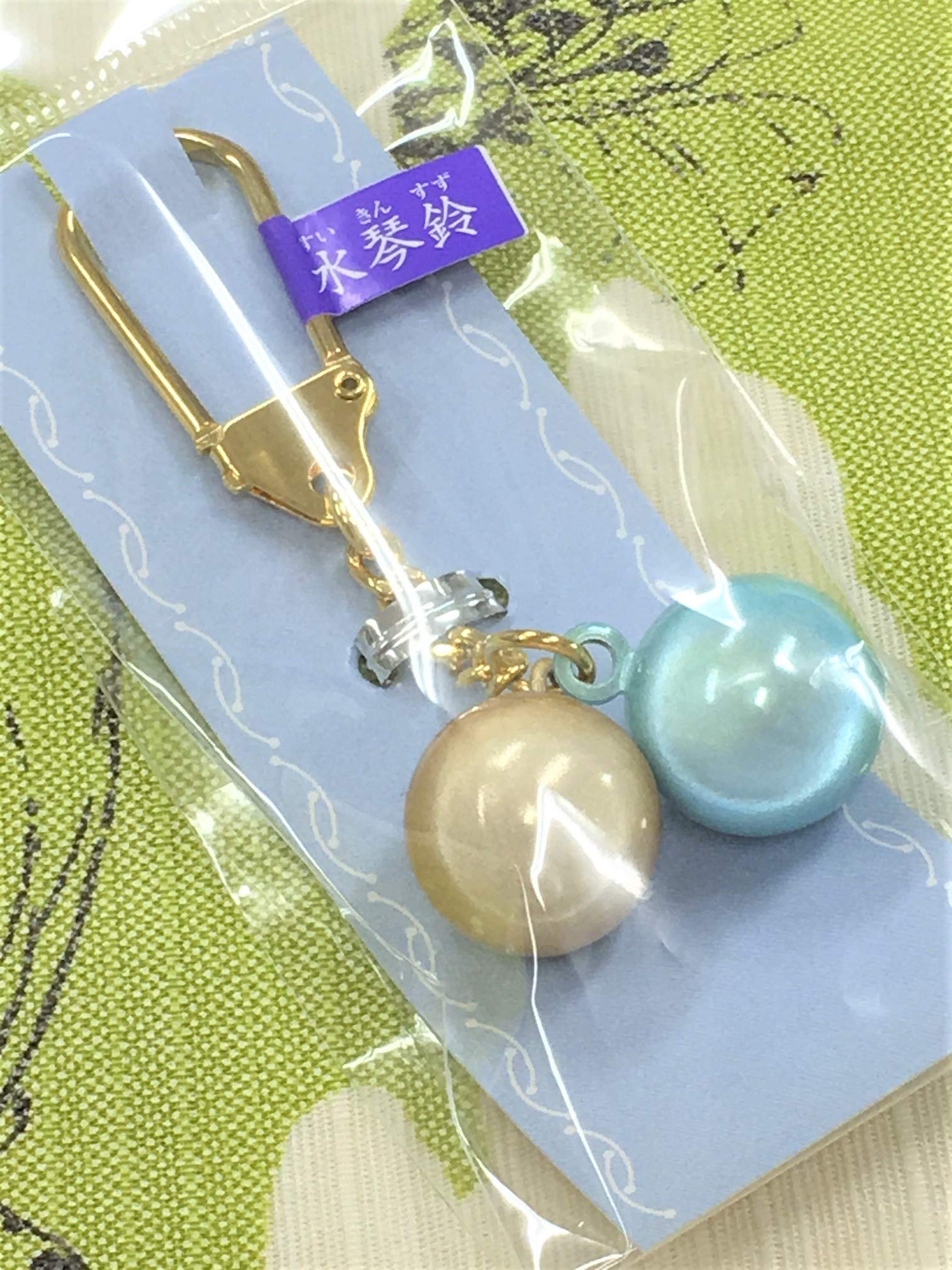 こ様 キーホルダー キーリング チャーム クリスタル ブルー 3D ムーン キーホルダー キーリングチャーム 光る ムーンライト